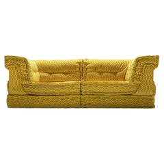Mah Jong Private modular sofa in gold by Hans Hopfer for Roche Bobois France