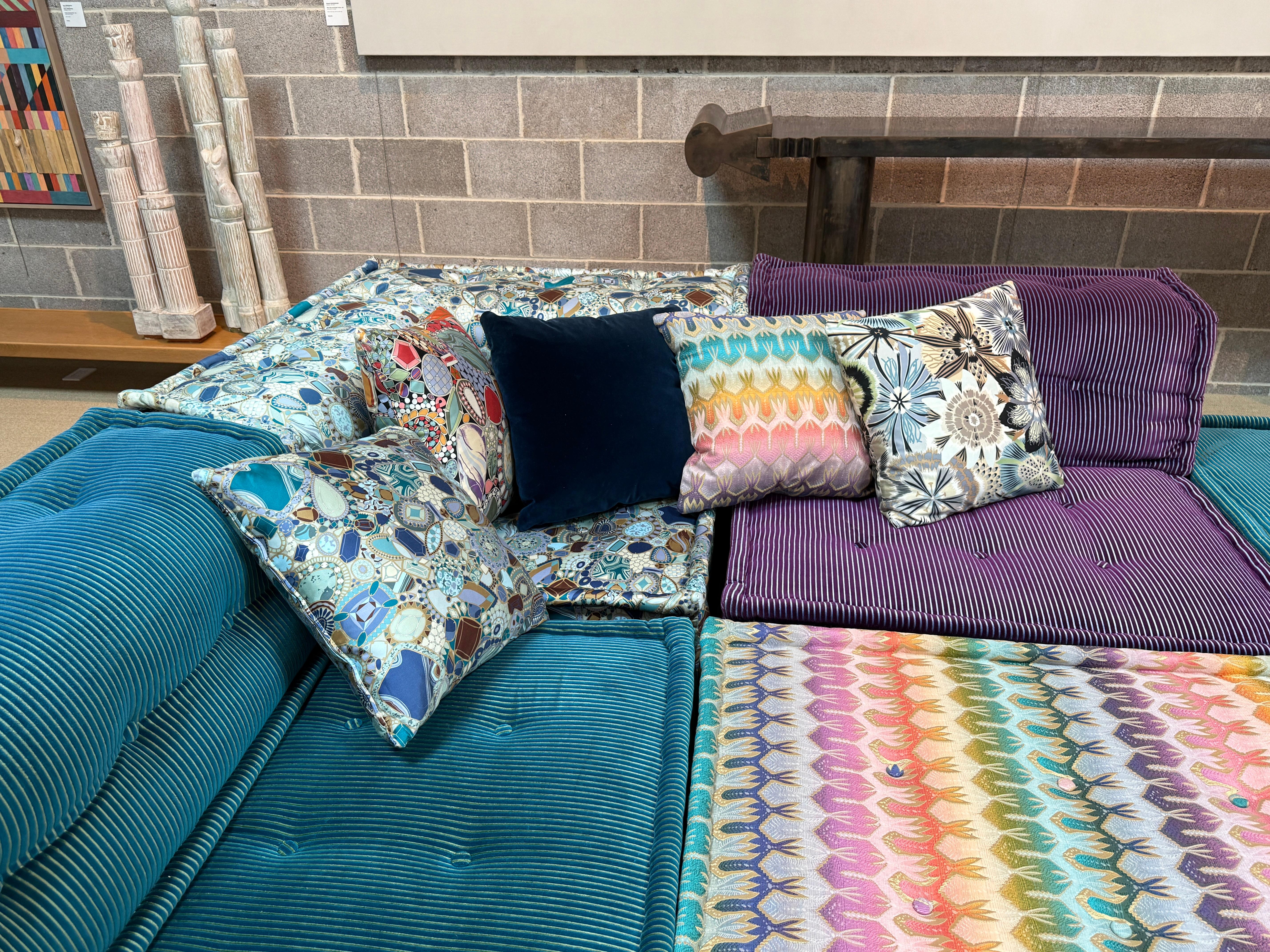 Canapé sectionnel Mah Jong avec tissu Missoni par Roche Bobois en vente 5