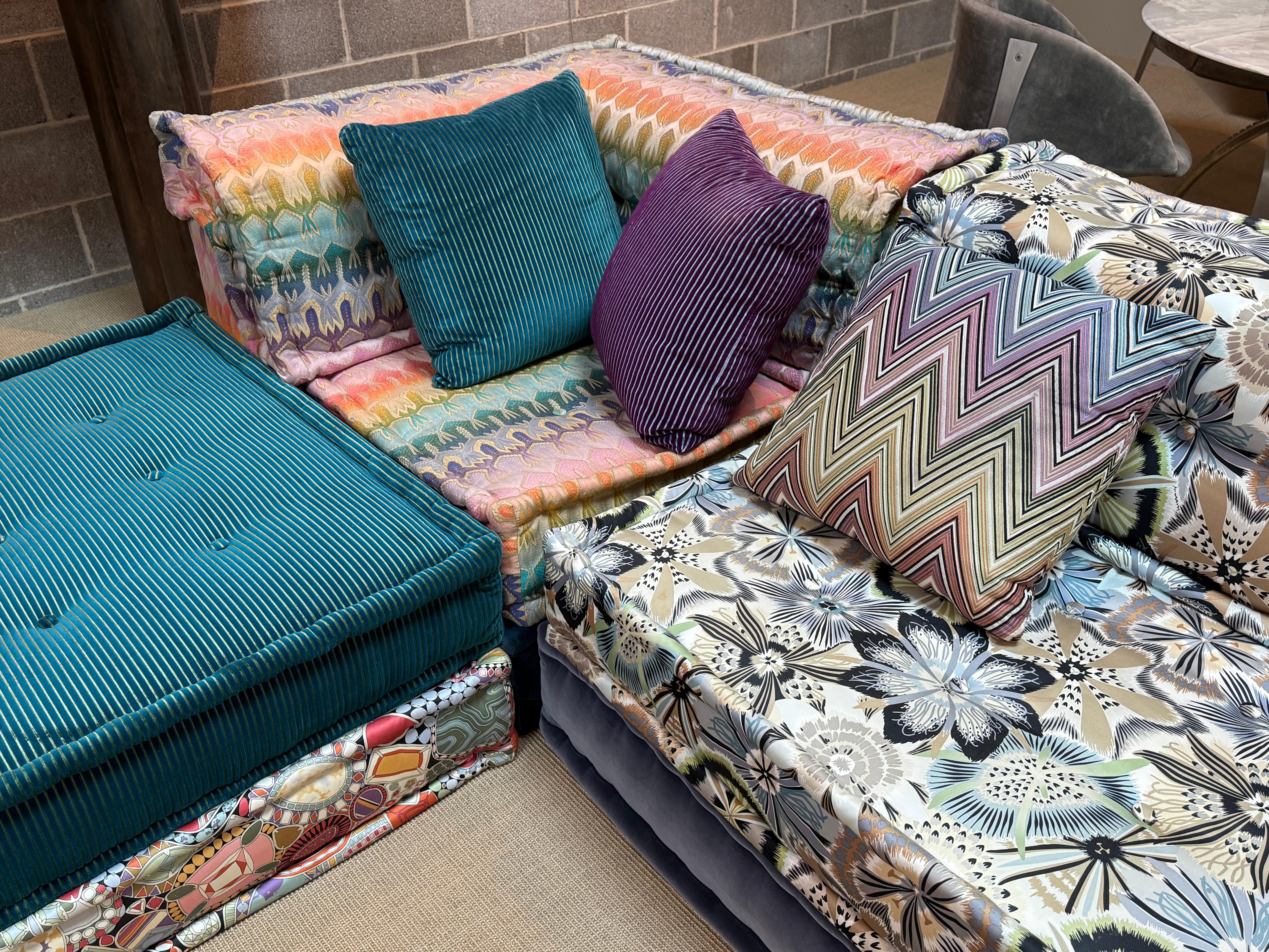 Canapé sectionnel Mah Jong avec tissu Missoni par Roche Bobois en vente 7