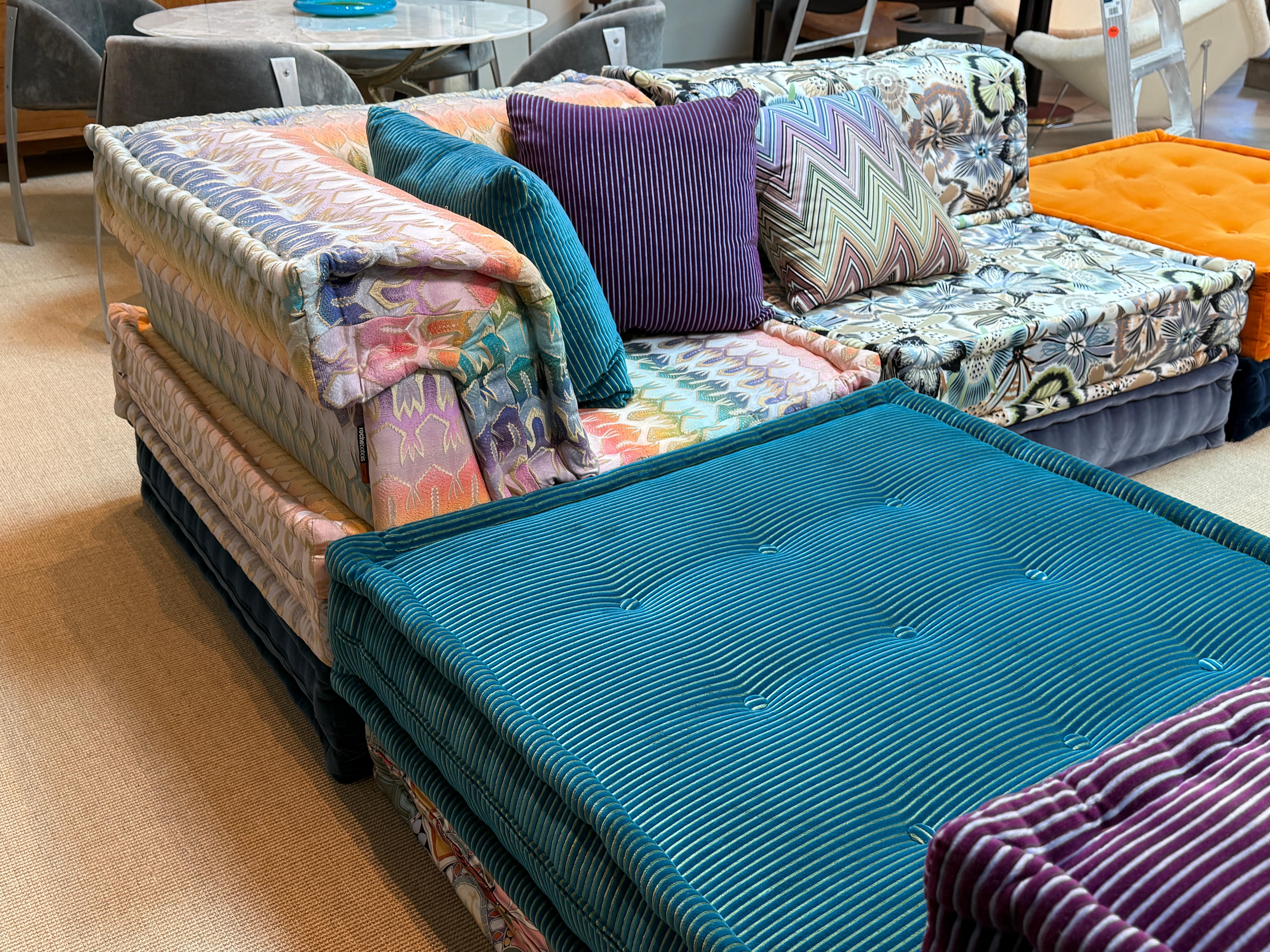 Canapé sectionnel Mah Jong avec tissu Missoni par Roche Bobois en vente 12