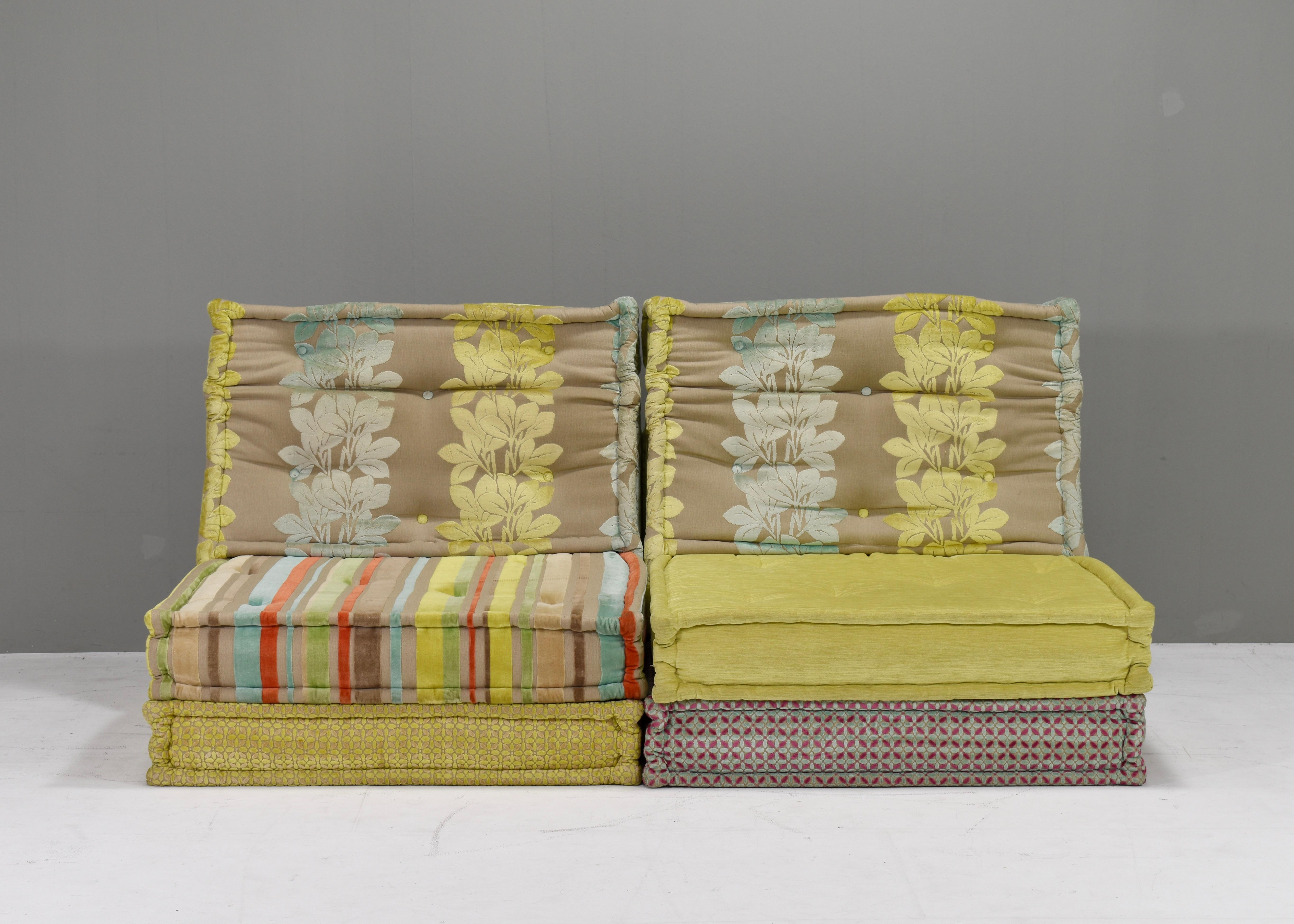 Tissu Canapé Mah Jong par Gobbo Salotti, Italie - circa 1980 en vente