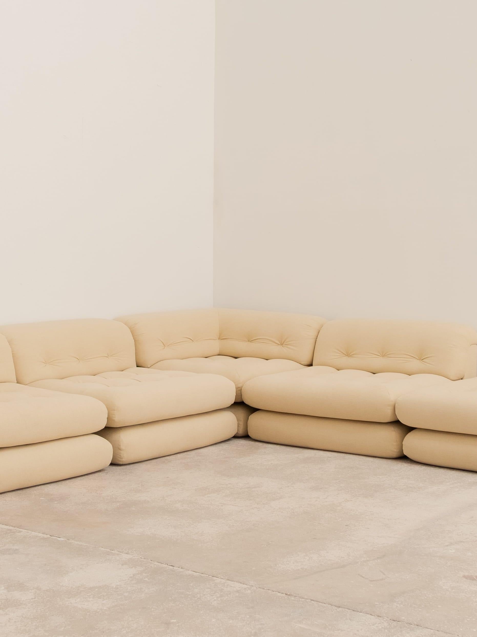 Maha Jong-Sofa von Hans Hopfer für Roche Bobois, 70er-Jahre, Frankreich im Angebot 6