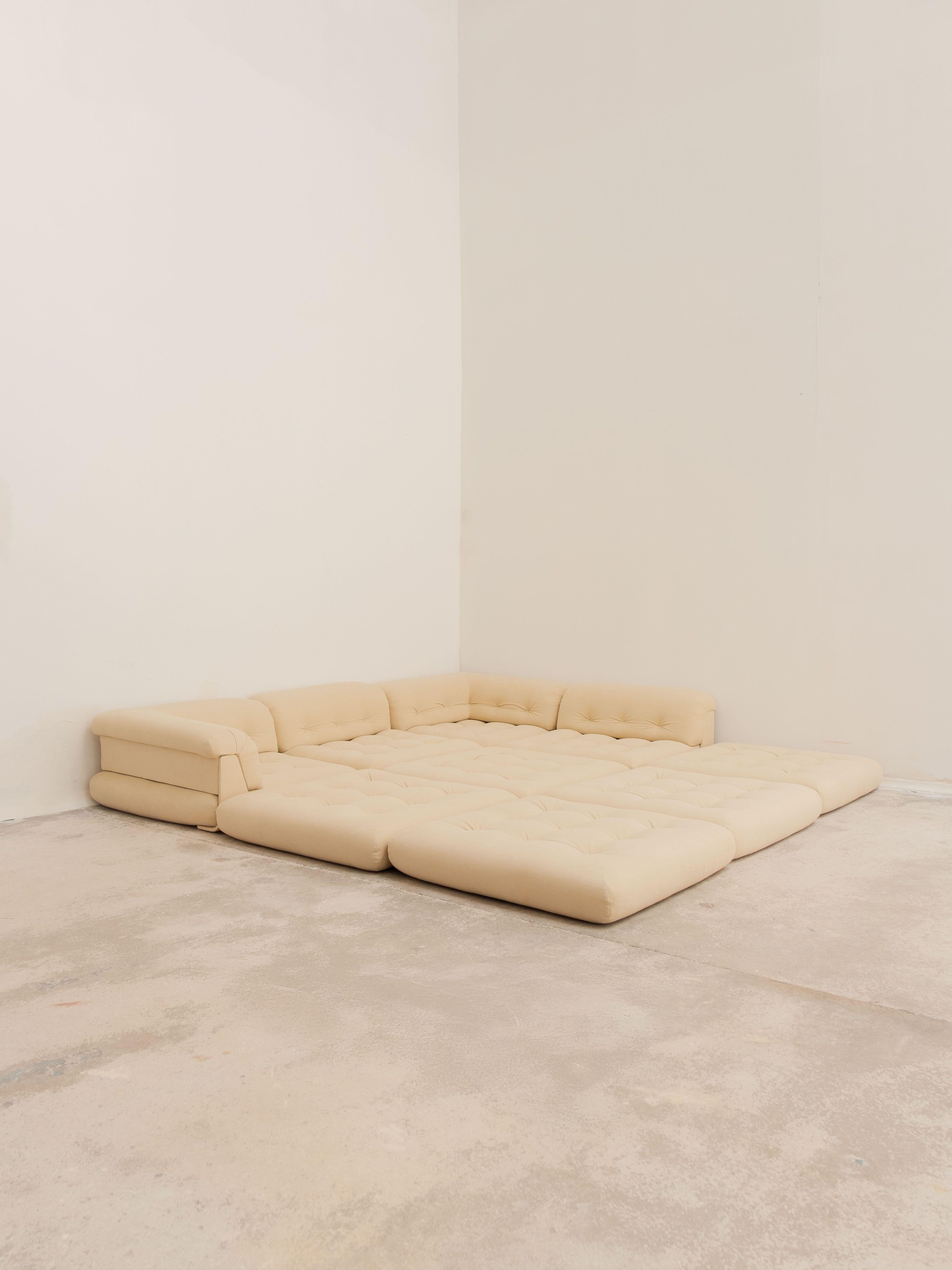 Maha Jong-Sofa von Hans Hopfer für Roche Bobois, 70er-Jahre, Frankreich im Angebot 12