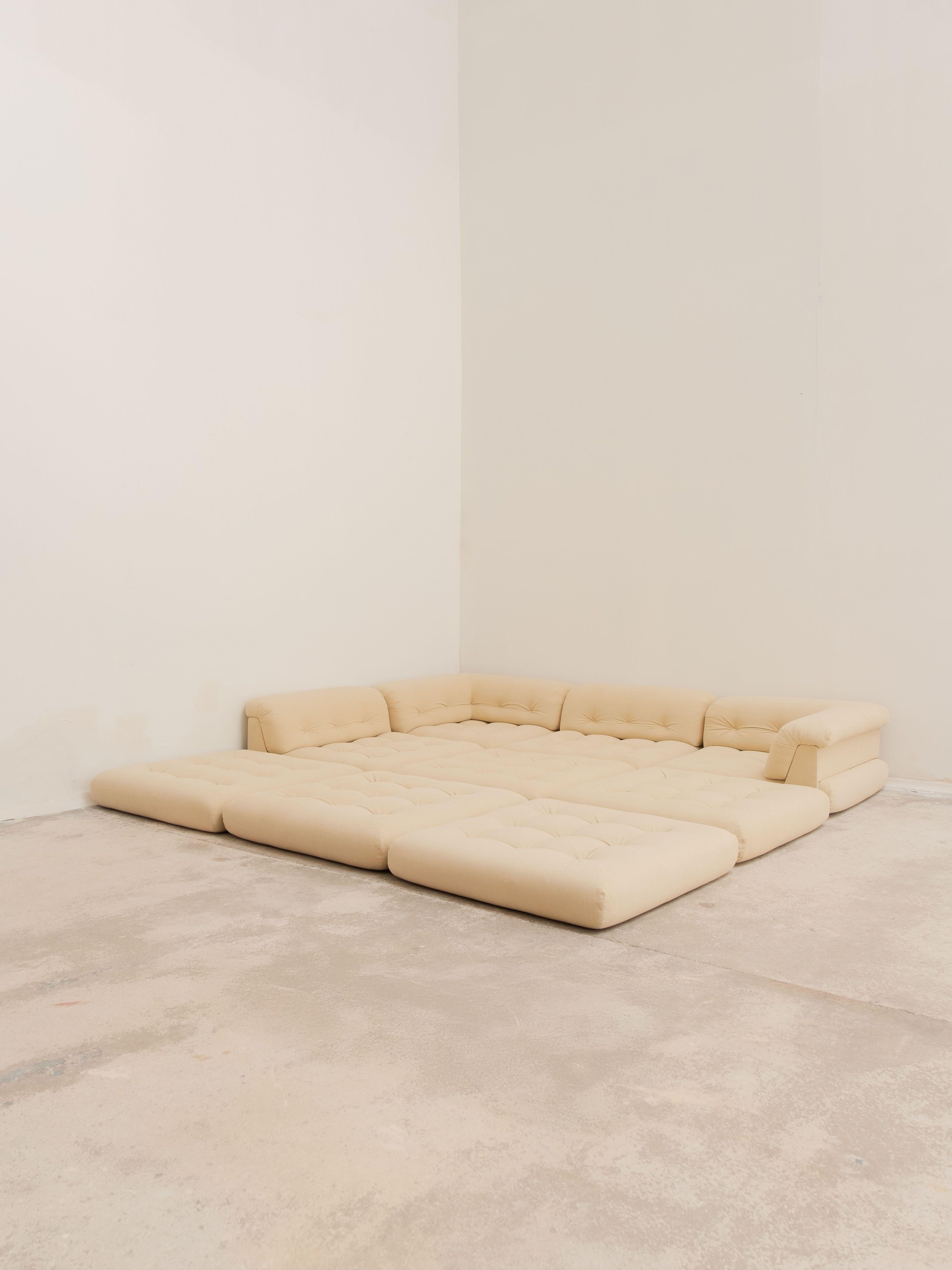 Maha Jong-Sofa von Hans Hopfer für Roche Bobois, 70er-Jahre, Frankreich (Moderne der Mitte des Jahrhunderts) im Angebot