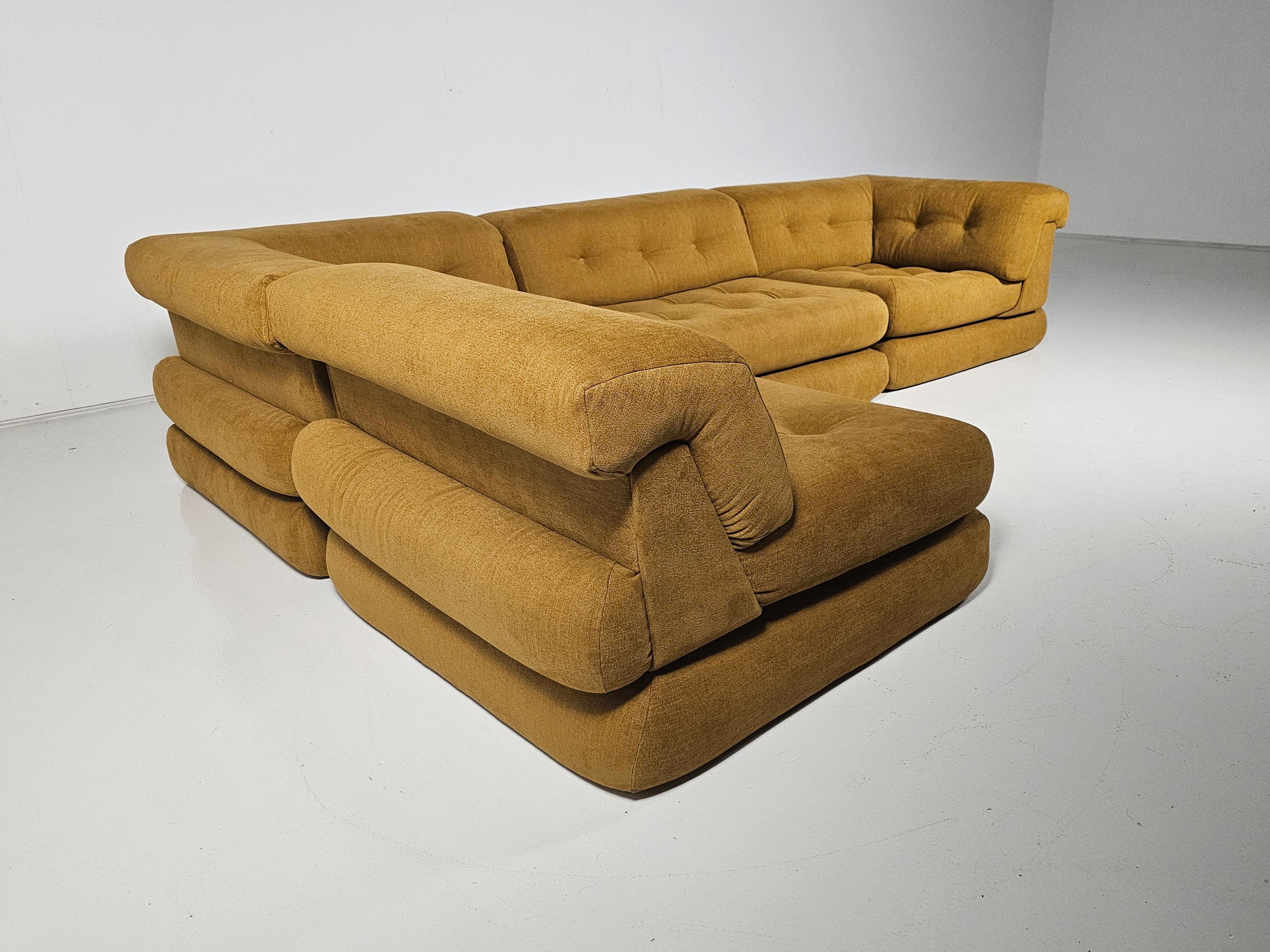 Tissu Canapé Mah Jong de Hans Hopfer, Roche Bobois, France, 1970