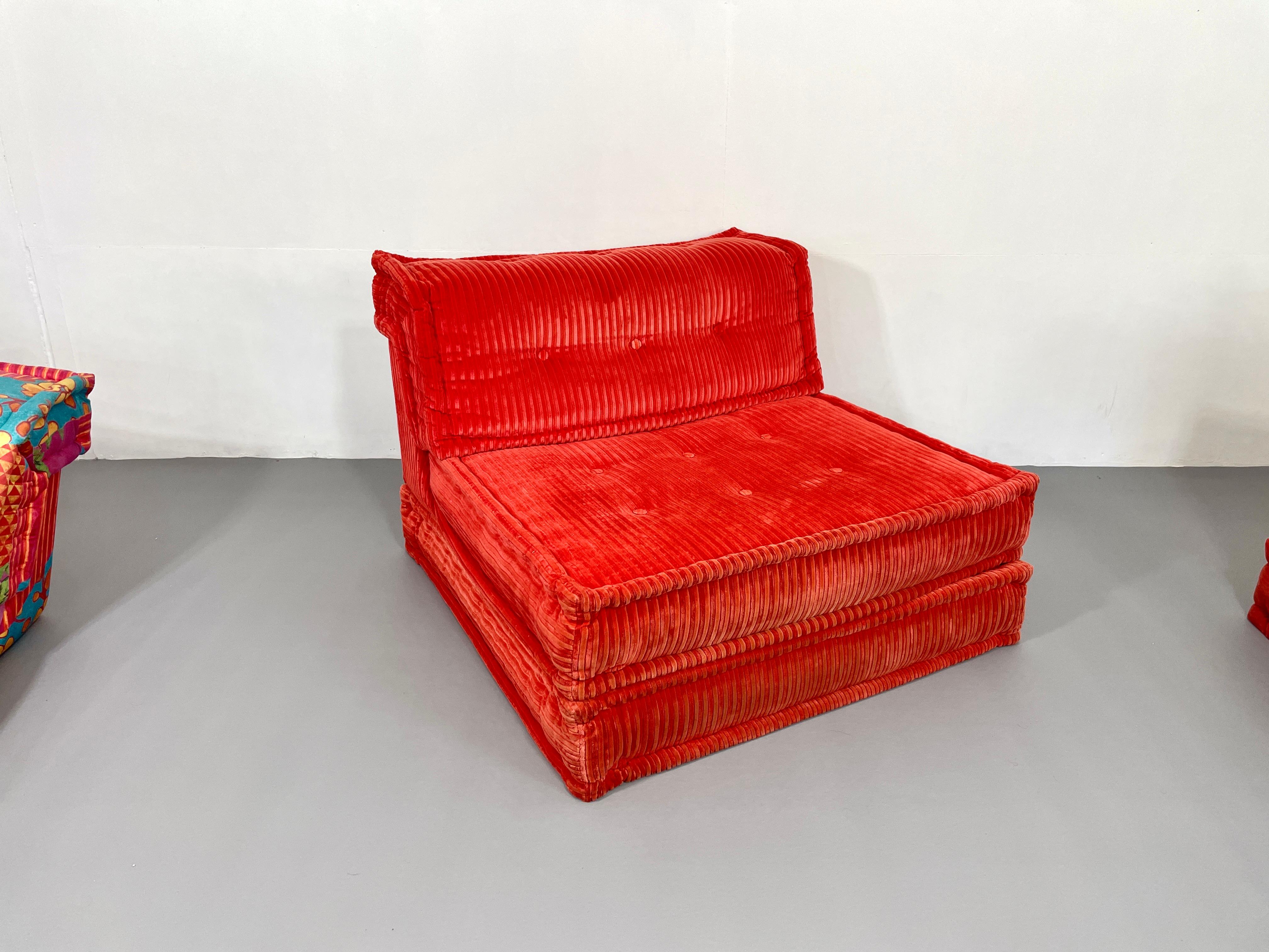 20th Century Mah jong sofa from Hans Hopfer for Roche Bobois design by Kenzo Takata  For Sale