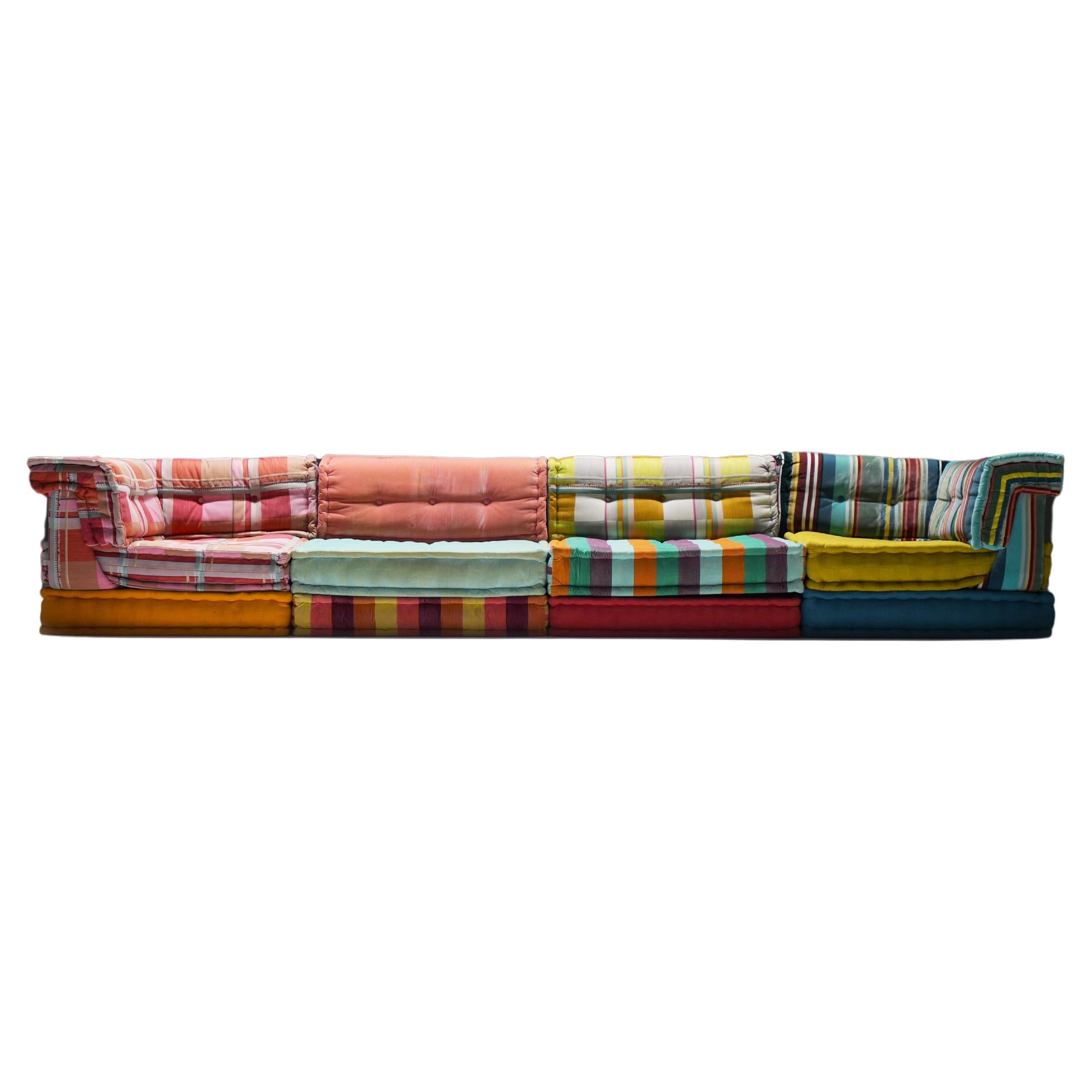 Sofá Mah Jong en tela "Kenzo Takada" de Hans Hopfer para Roche Bobois Francia