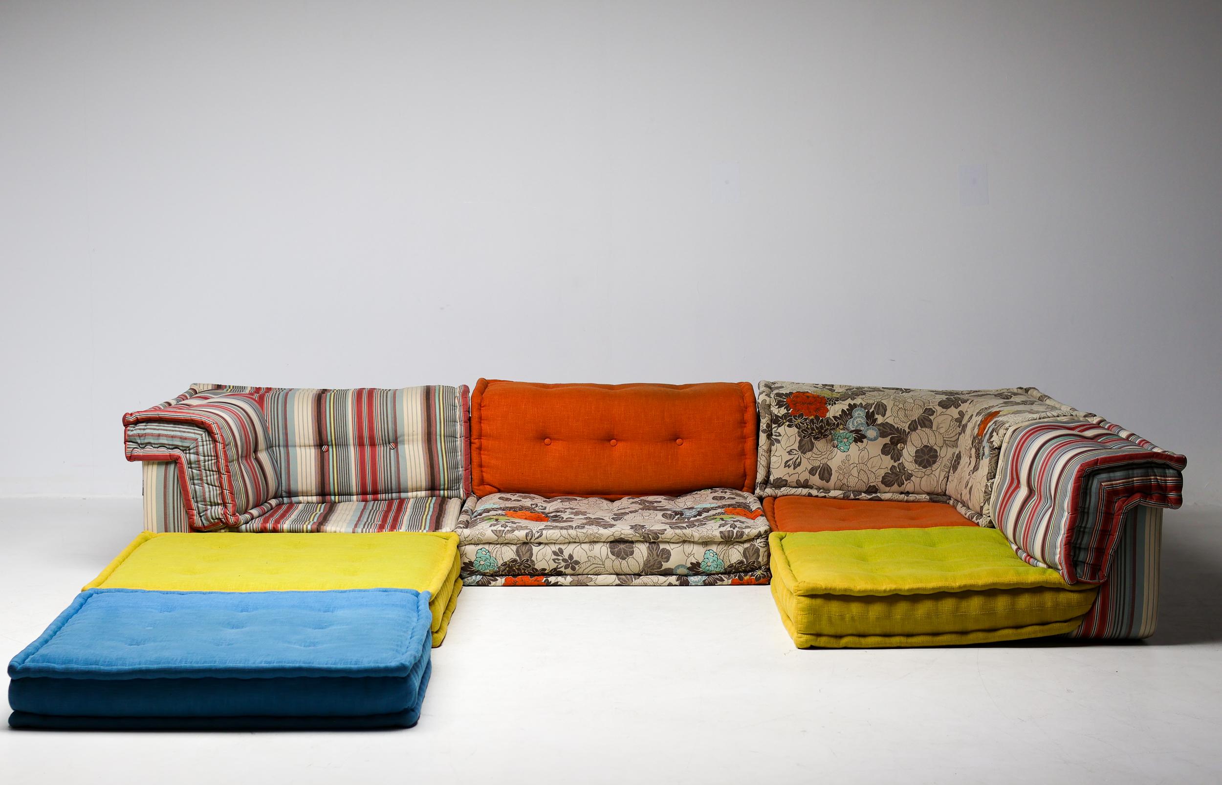 Gran conjunto de salón de Kenzo Takada para Roche Bobois, llamado sofá seccional 