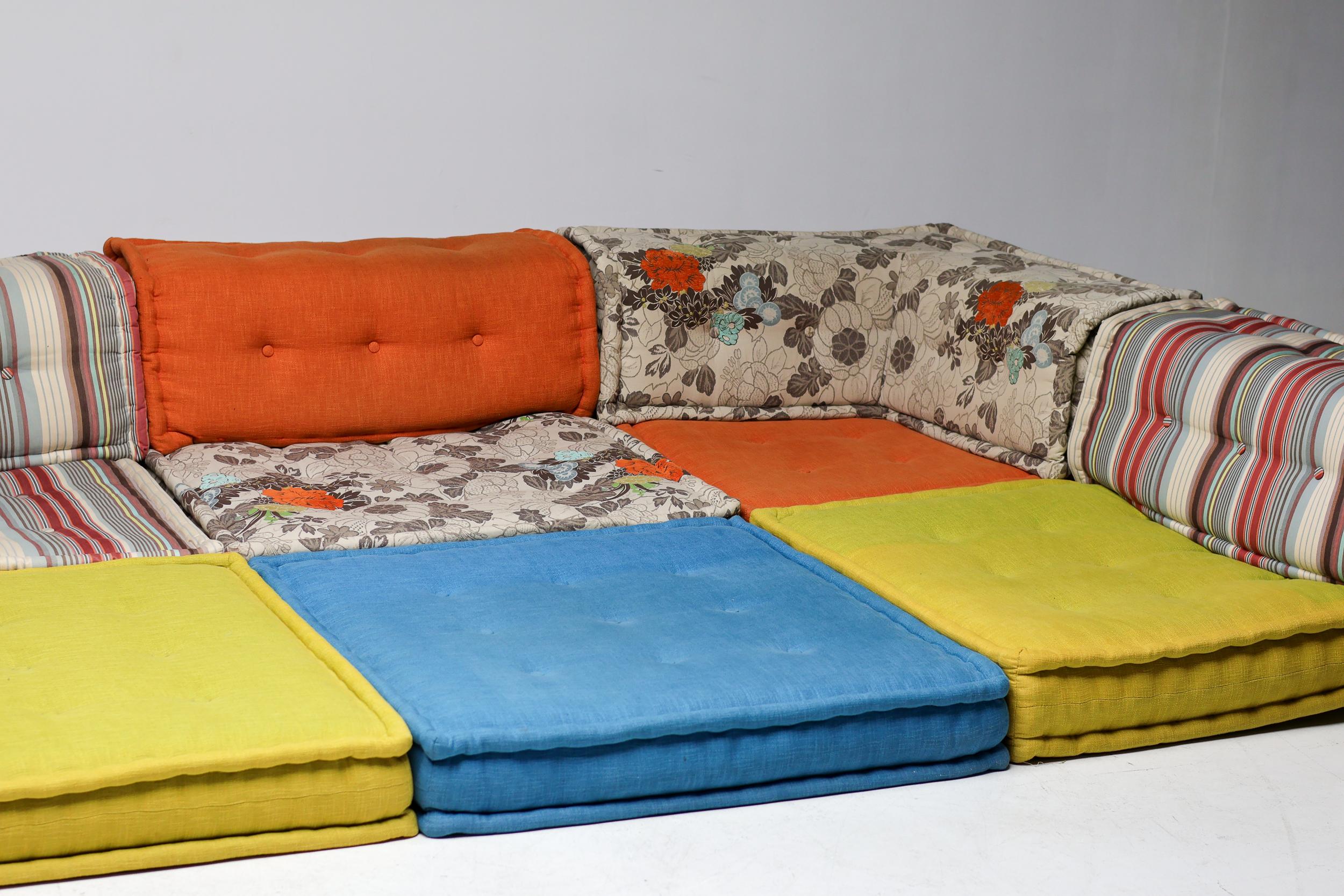 Mah Jong Paisaje de diez piezas de Kenzo Takada para Roche Bobois Francia Francés en venta