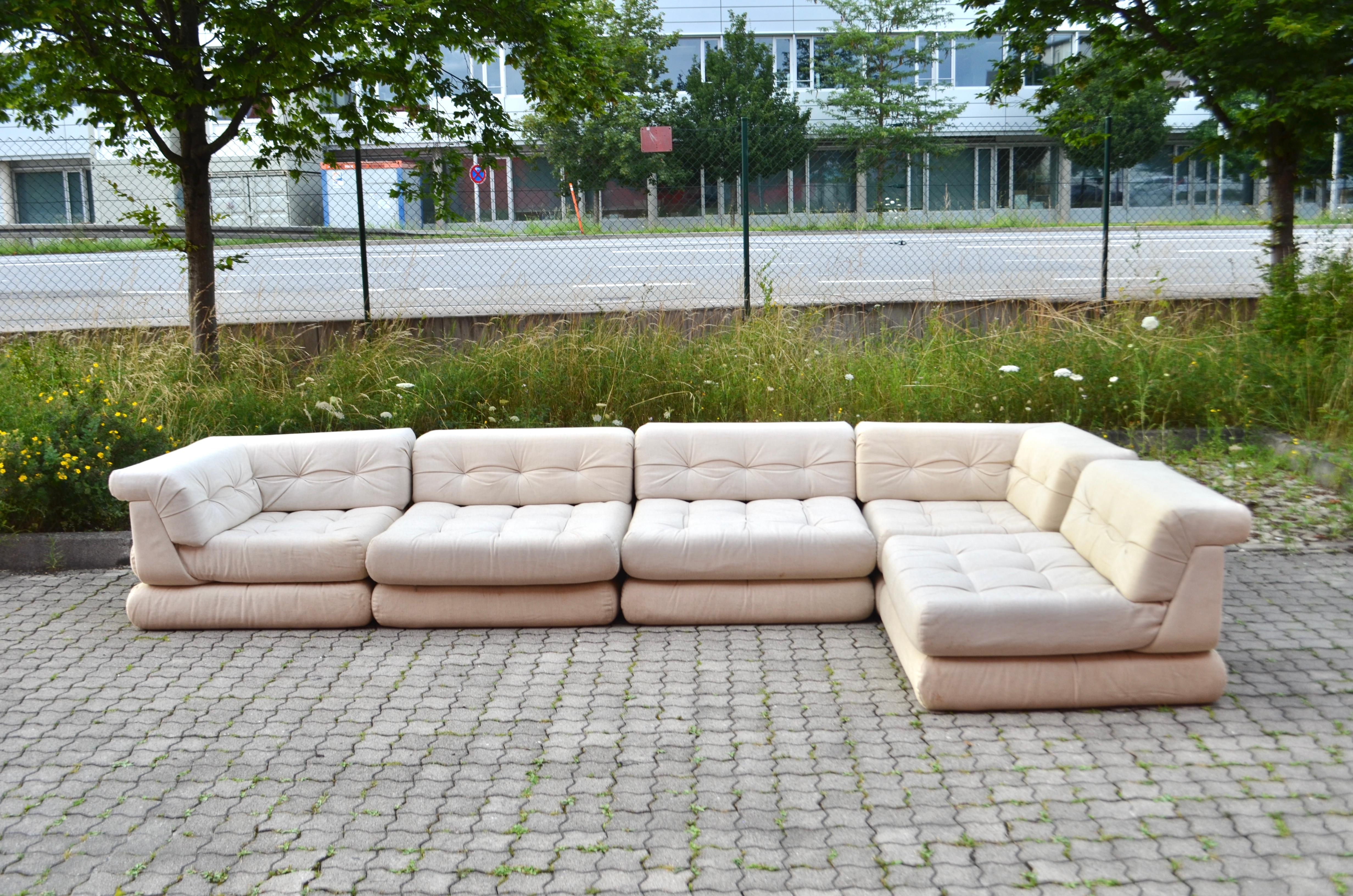 Mah Jong Sofá Modular Vintage de Hans Hopfer para Roche Bobois 1970 Francés en venta