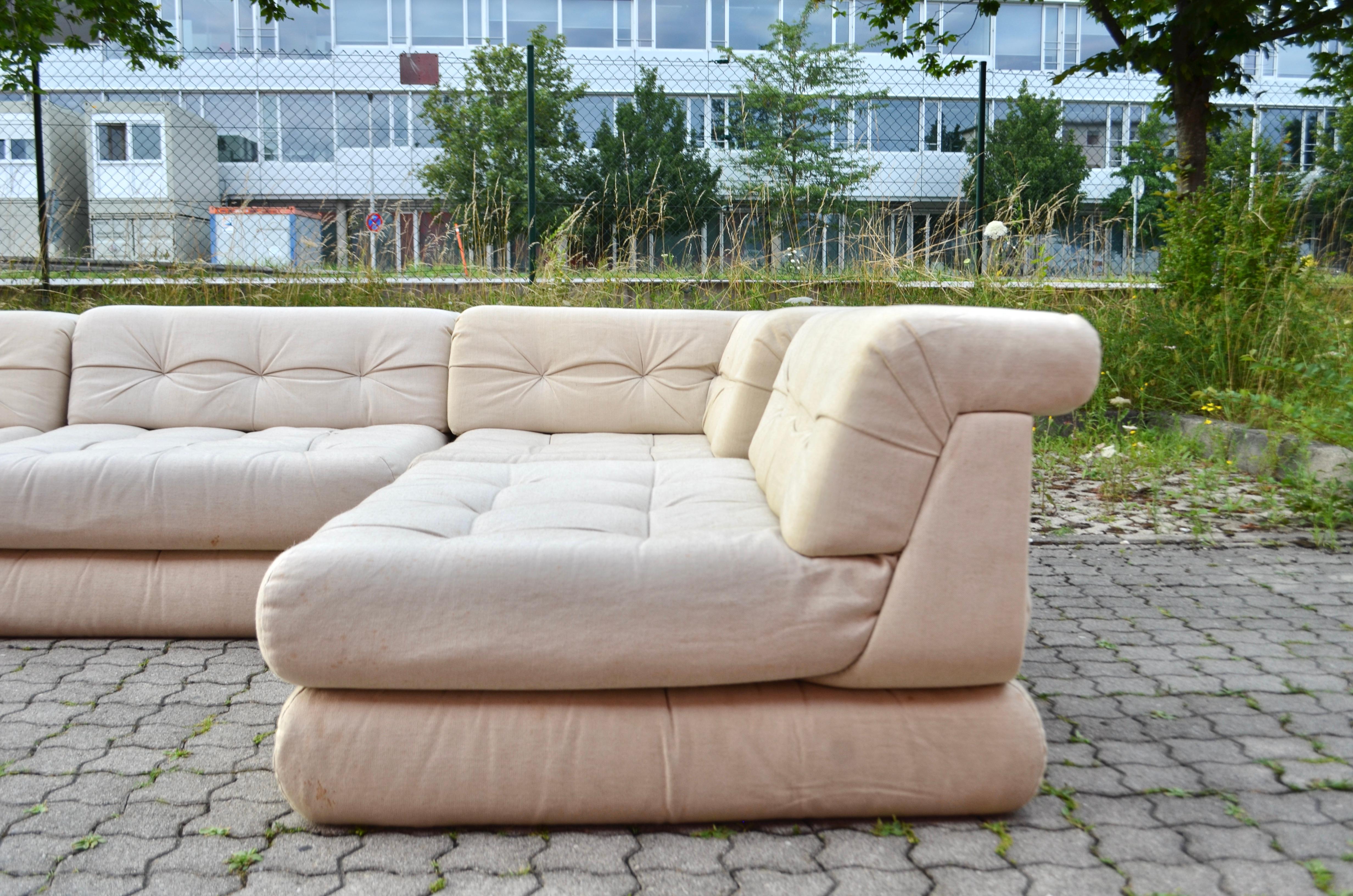 Mah Jong Sofá Modular Vintage de Hans Hopfer para Roche Bobois 1970 finales del siglo XX en venta