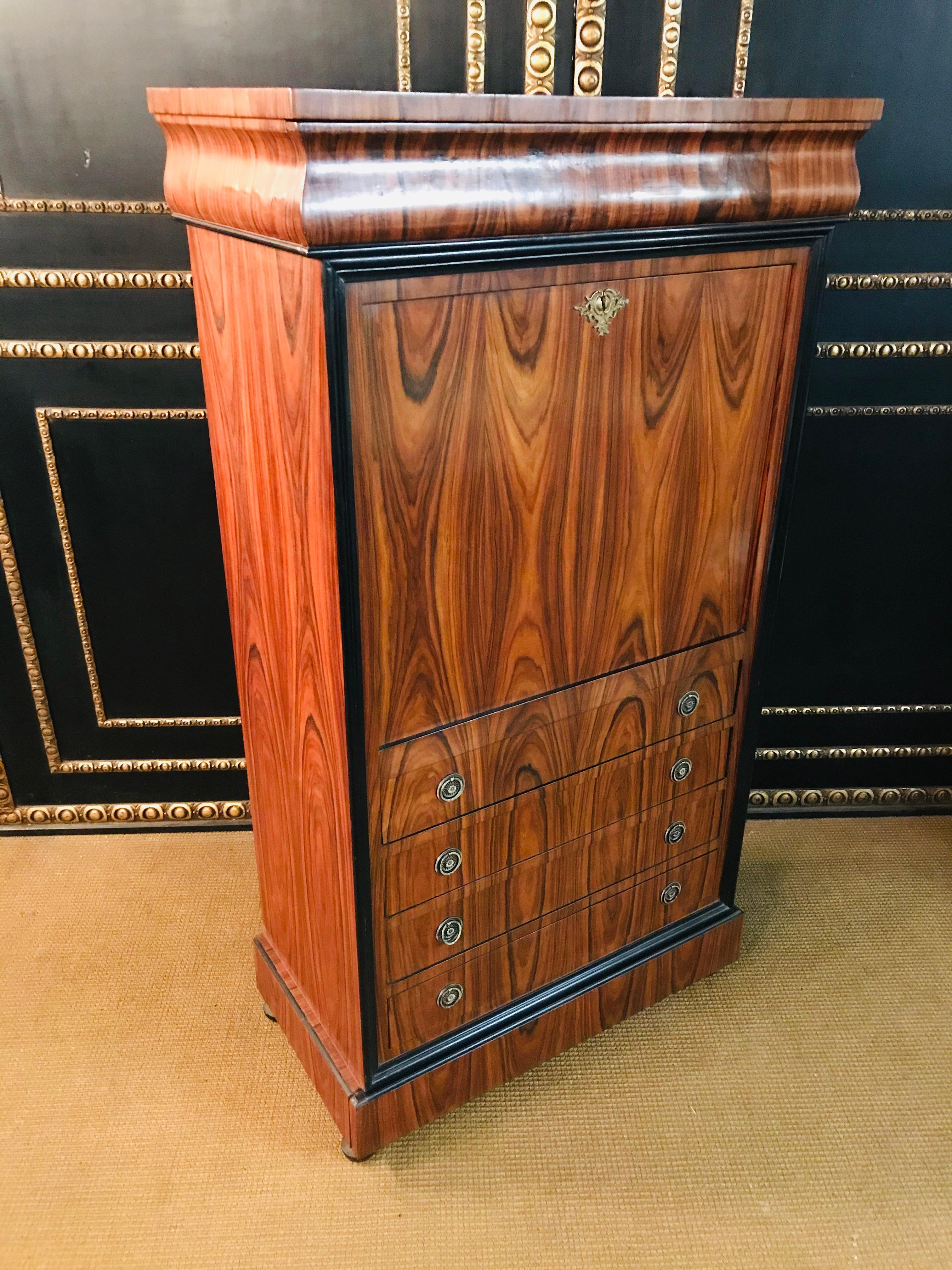 Mahogany Secretary in the Biedermeier Style 2