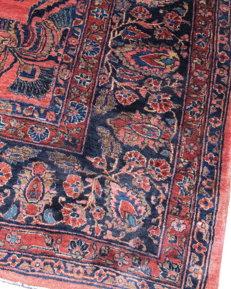 Mahajeran Sarouk Carpet, Early 20th Century

Sarouk carpets from central Persia have been a favorite with American designers for nearly a century. Most Sarouk carpets hail from the 1920’s and 30’s and reflect a nascent Persian appreciation for