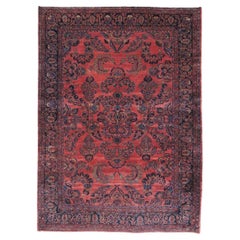 Antique Mahajeran Sarouk Carpet, Early 20th Century
