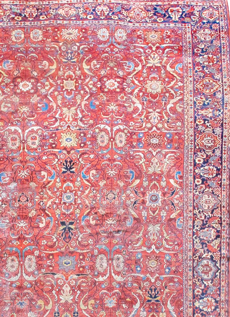 Hand-Woven Mahal Carpet For Sale