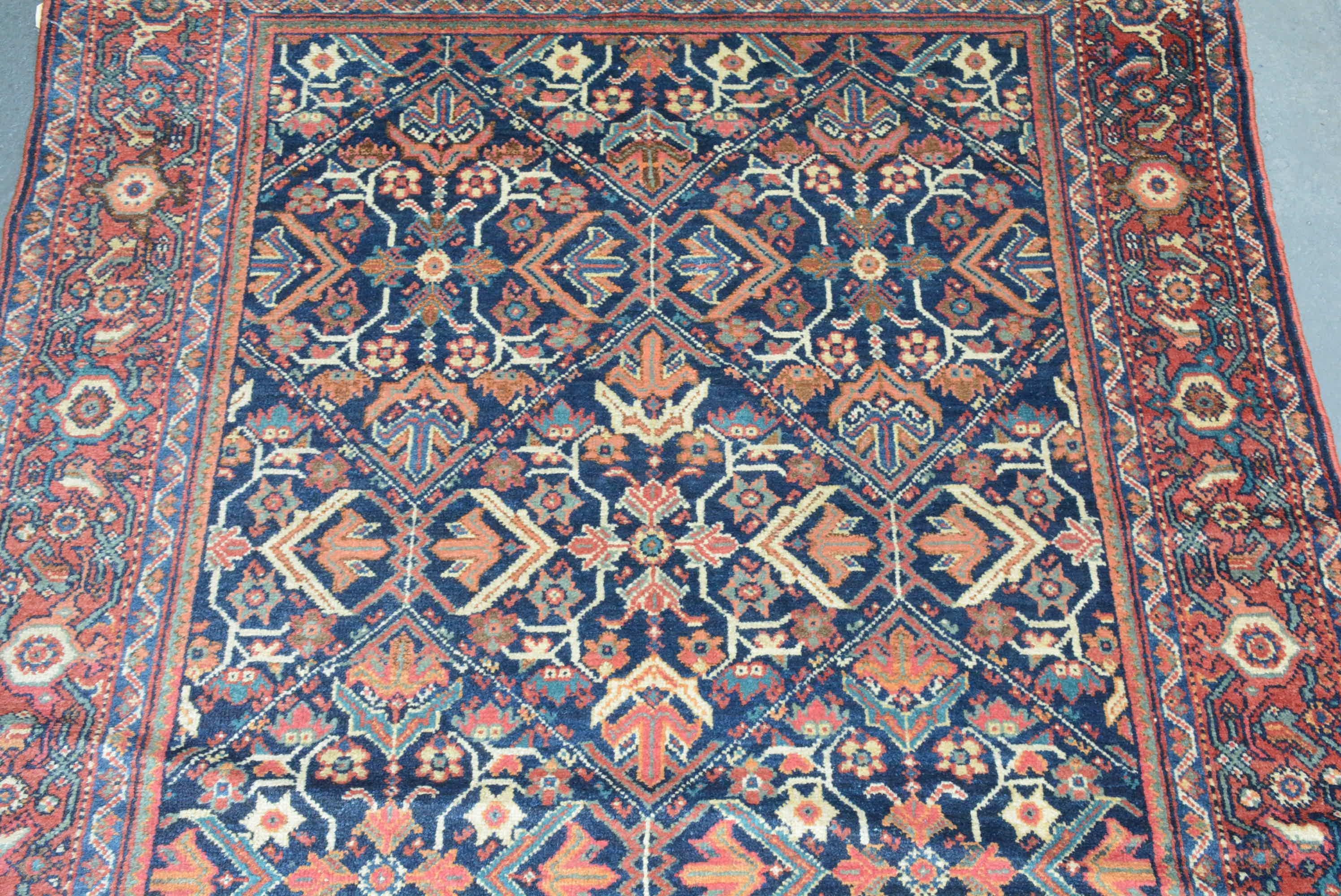 The Arak region in central Persia is generally accepted to have produced more large carpets than any other province in that country. During the second half of the nineteenth century, new carpet production commenced expressly for export to both