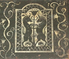 Mahantango Valley Pennsylvania Blanket Chest with Unicorns, ca 1820-1840