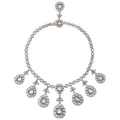 Maharaja 12,59 Karat Diamant-Halskette mit Rosenschliff