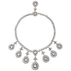 Collier Maharaja en diamants taille rose de 12,59 carats