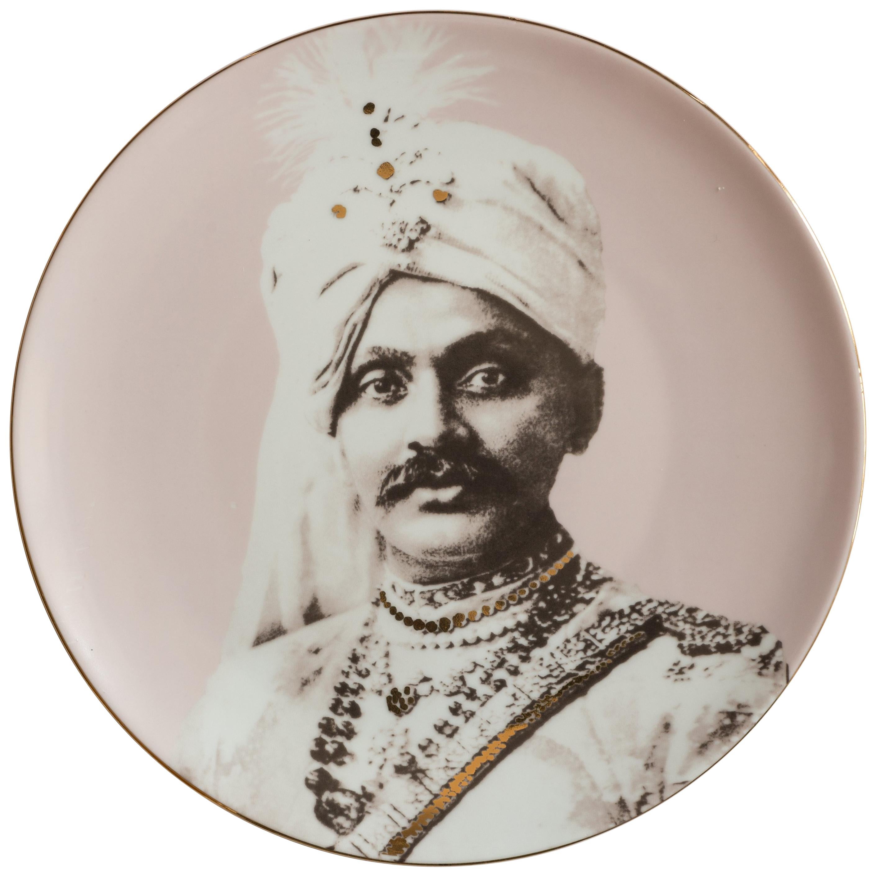 Maharaja Porcelain Dinner Plate by Vito Nesta for Les-Ottomans Part 2