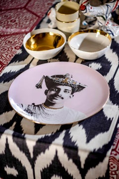 Maharaja Porcelain Dinner Plate by Vito Nesta for Les-Ottomans Part 5