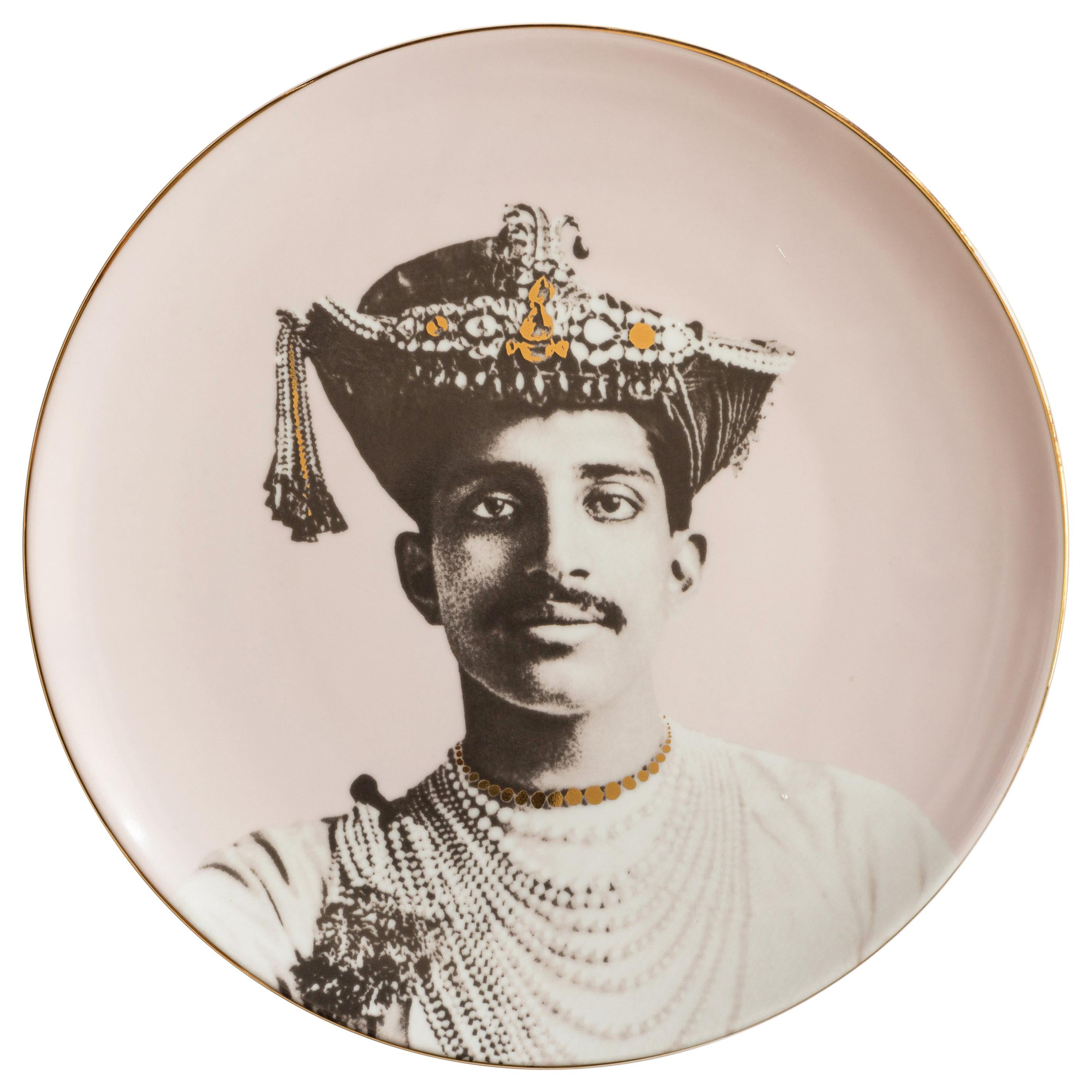 Maharaja Porcelain Dinner Plate by Vito Nesta for Les-Ottomans Part 5