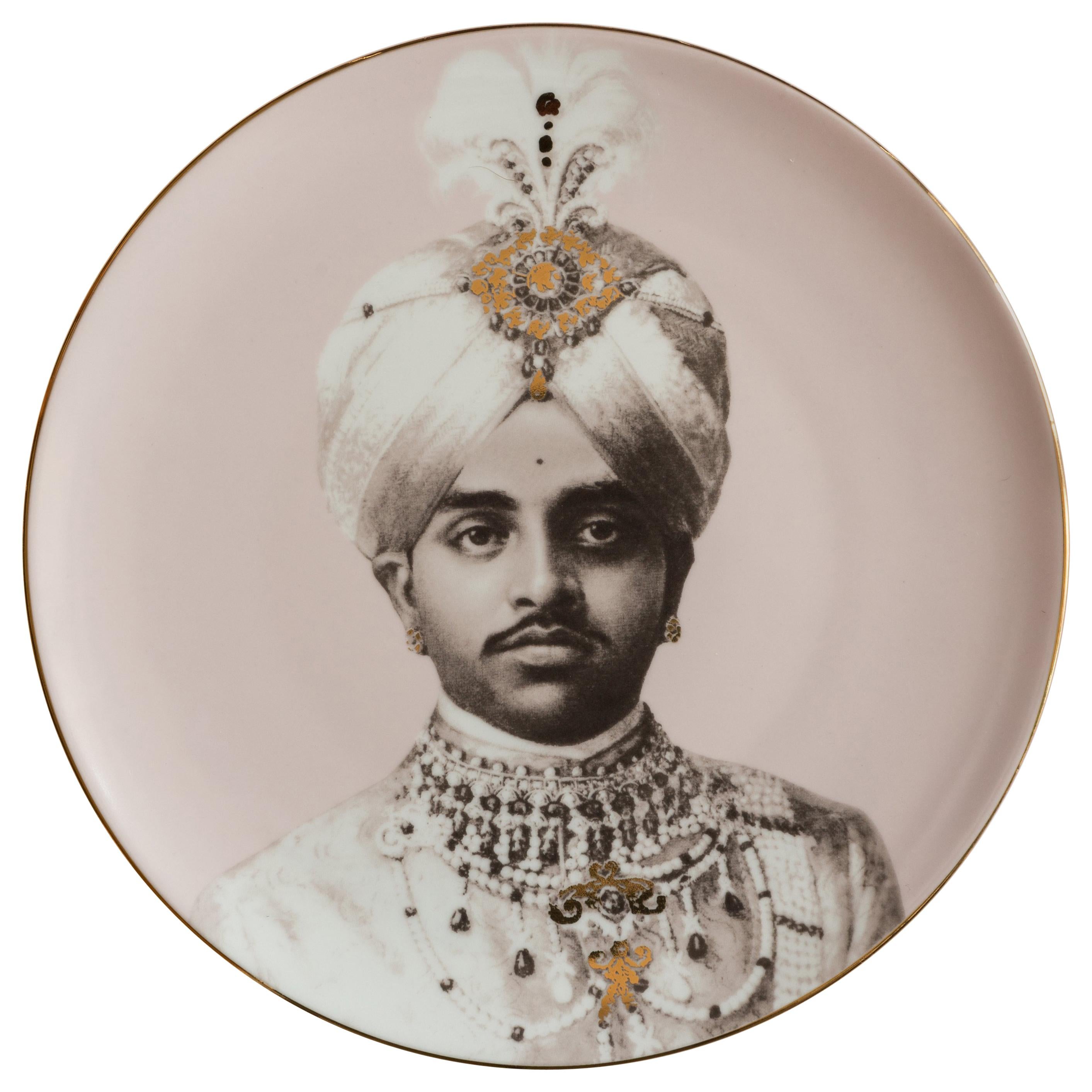 Maharaja Porcelain Dinner Plate by Vito Nesta for Les-Ottomans Part 6