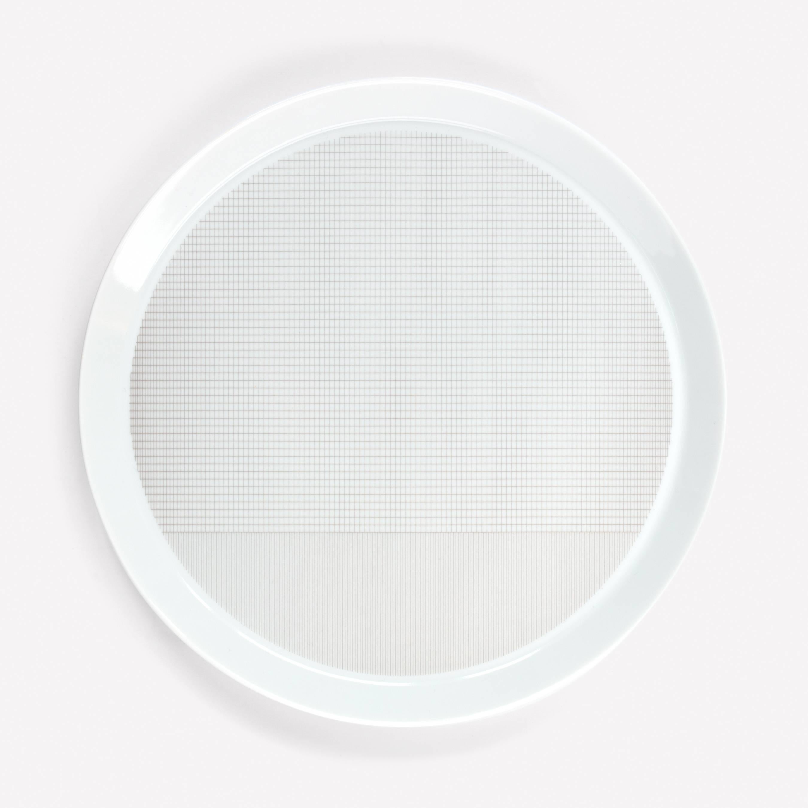 Modern Maharam Pattern Porcelain Plate by Scholten & Baijings  For Sale