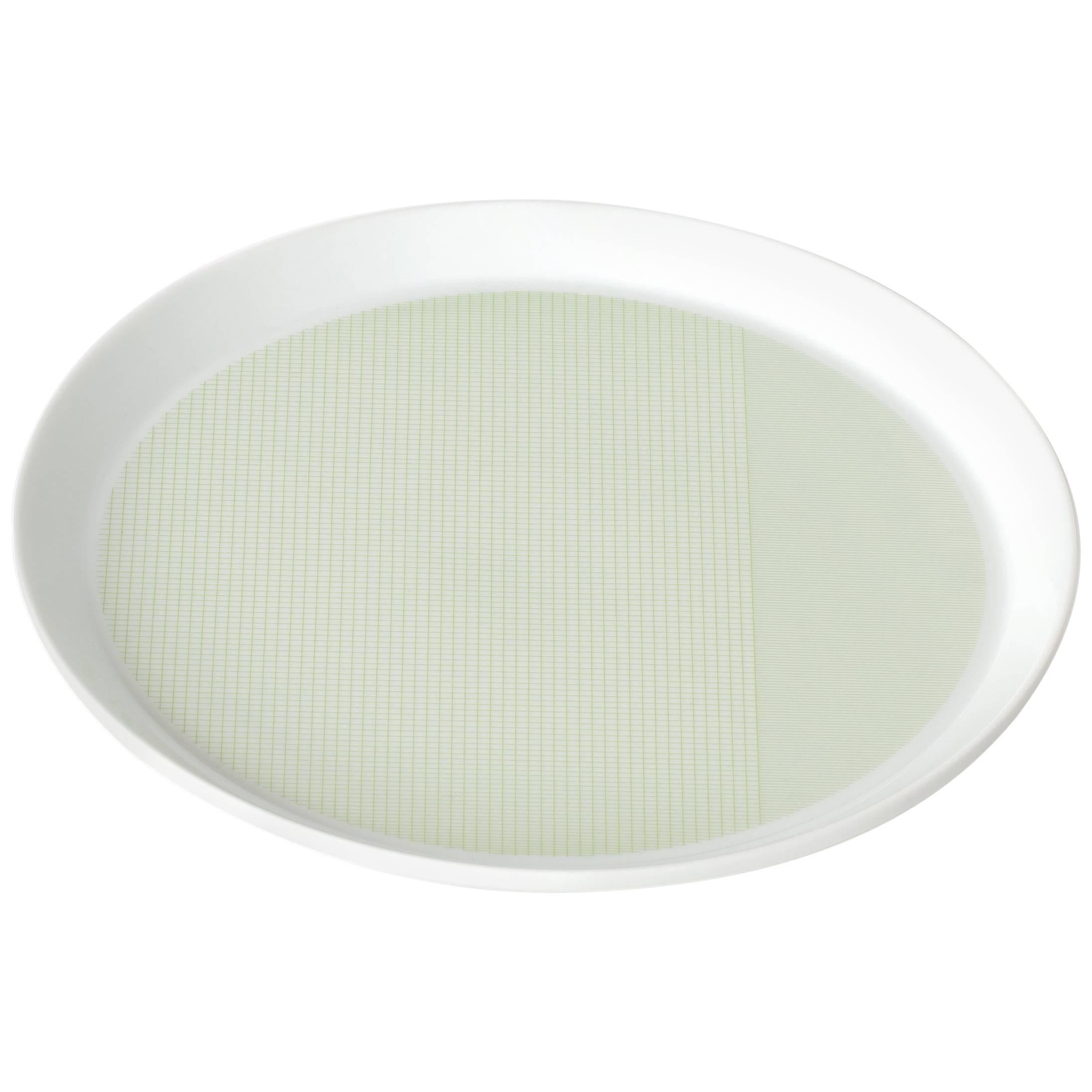 Piatto in porcellana con motivo Maharam di Scholten & Baijings