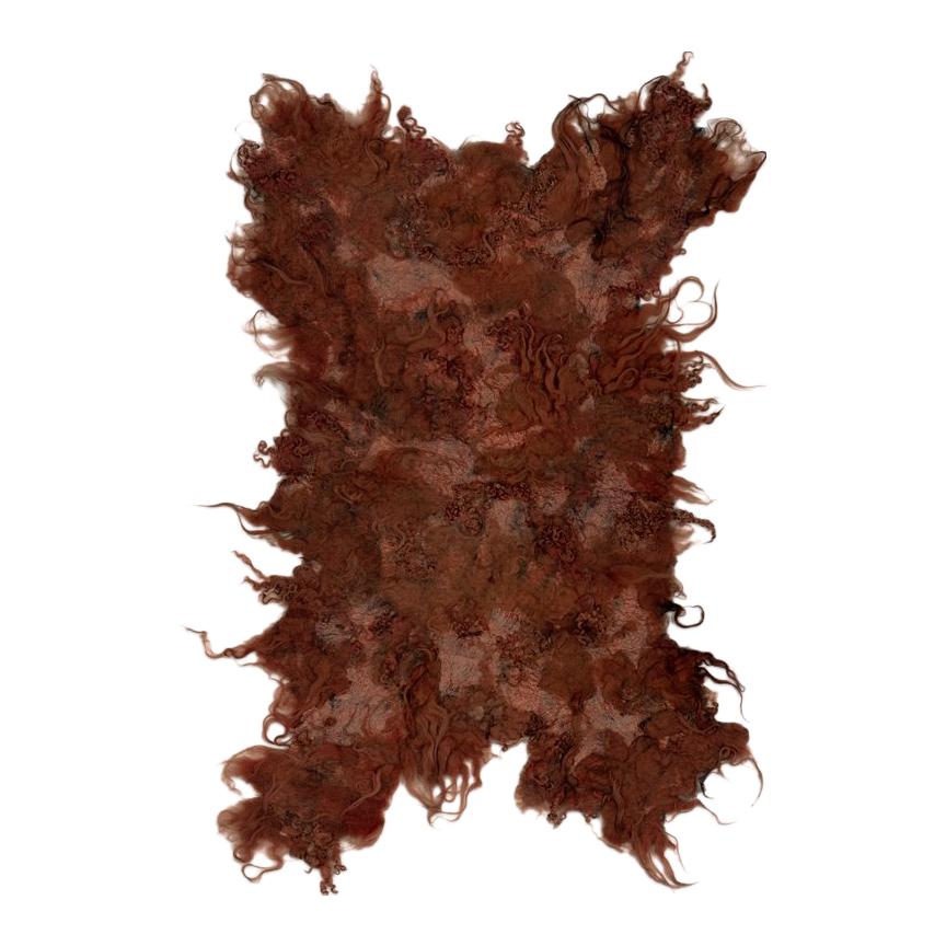 Maharam Pelt, Drenthe Heath by Claudy Jongstra, Madder For Sale