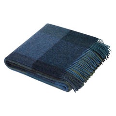 Maharam Throw, in Wool Check 005 Iris, by Paul Smith