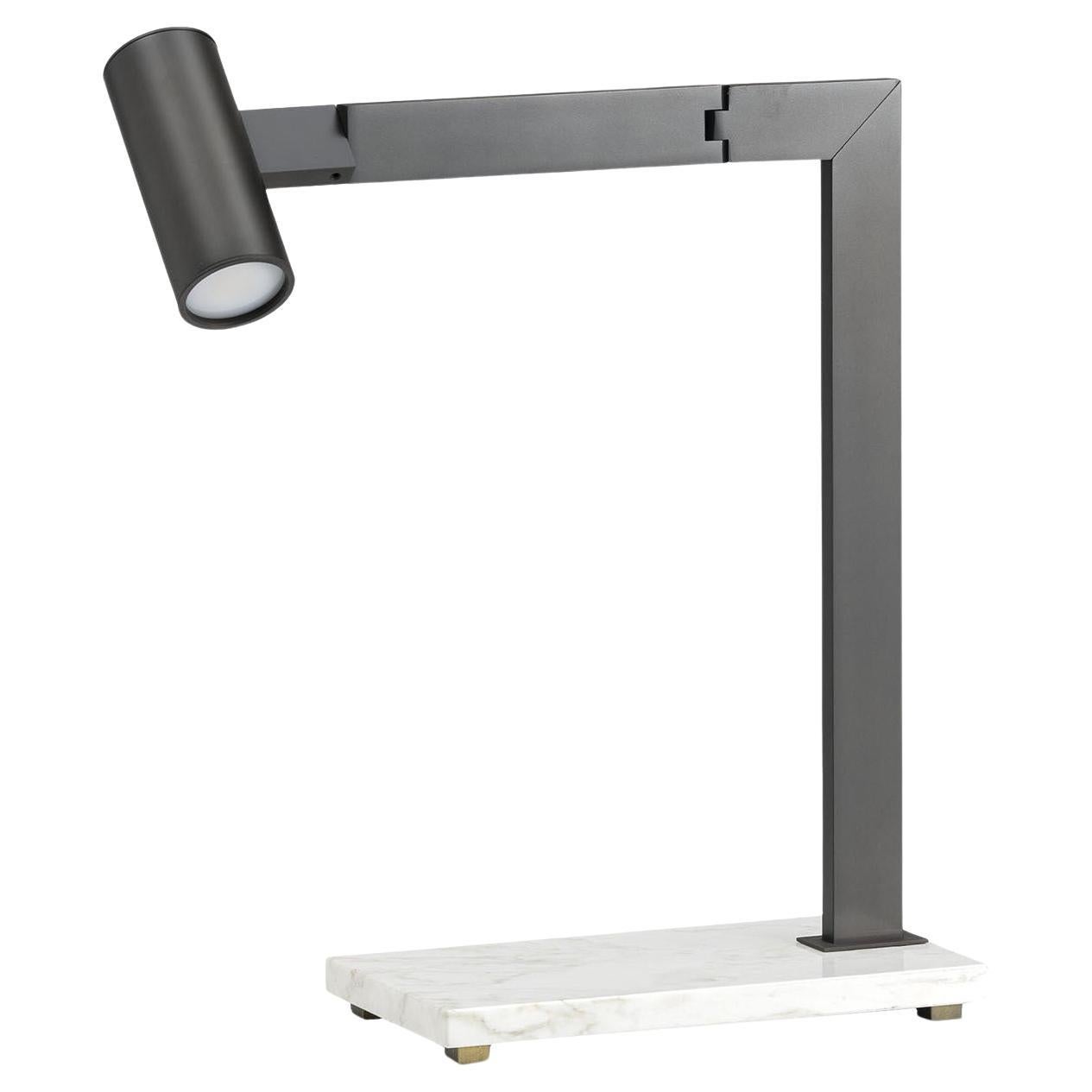 Mahari Burnished Black Table Lamp By William Pianta