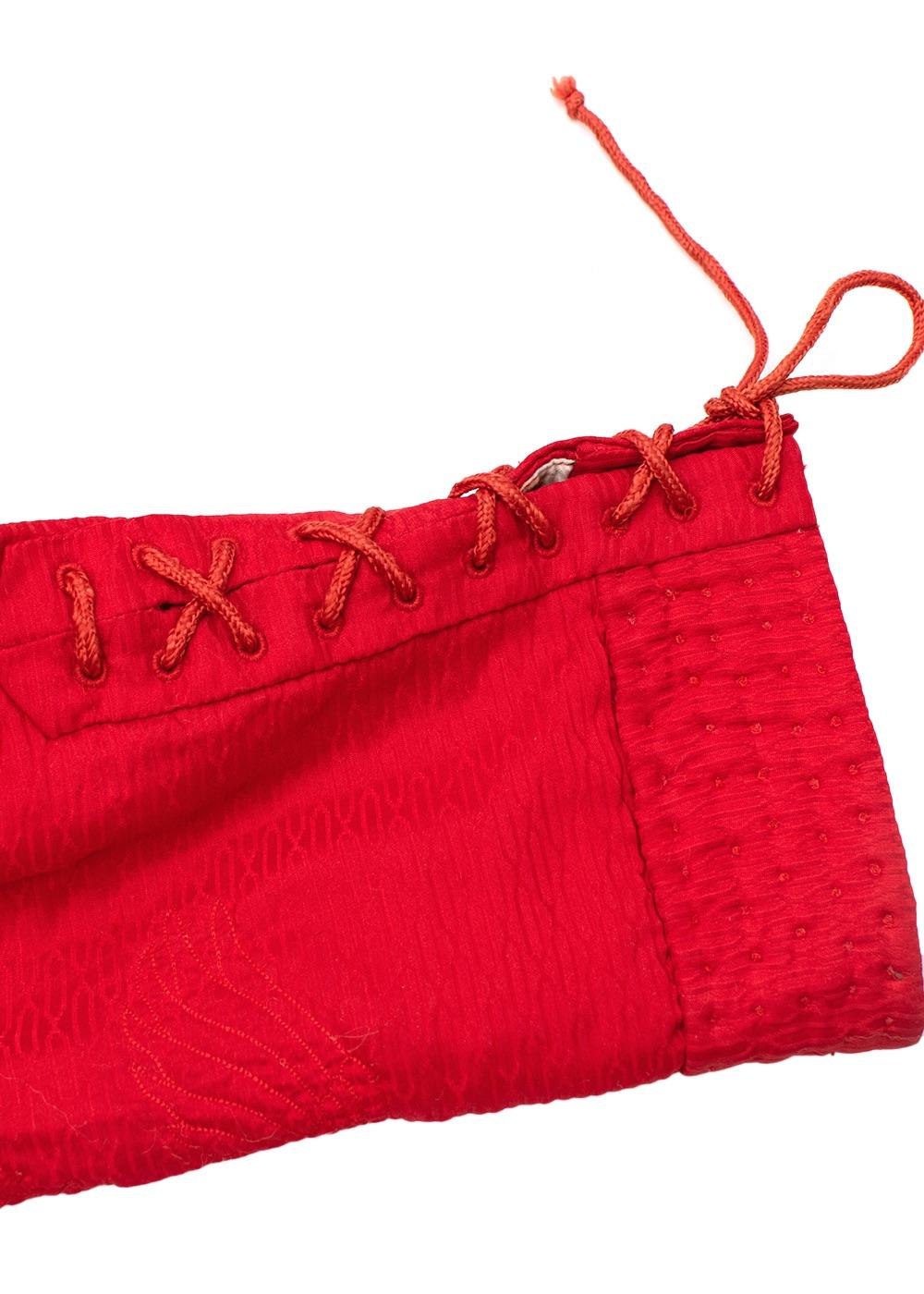 Maharishi Vintage Red Silk Phoenix Embroidered Jacket For Sale 3