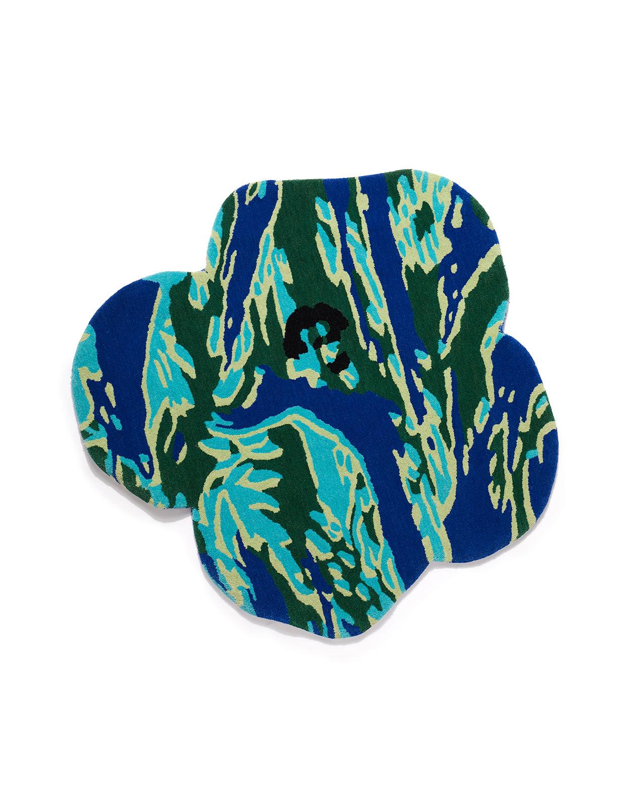 Maharishi x Andy Warhol DPM Flower Wool Rugs Set For Sale at 1stDibs