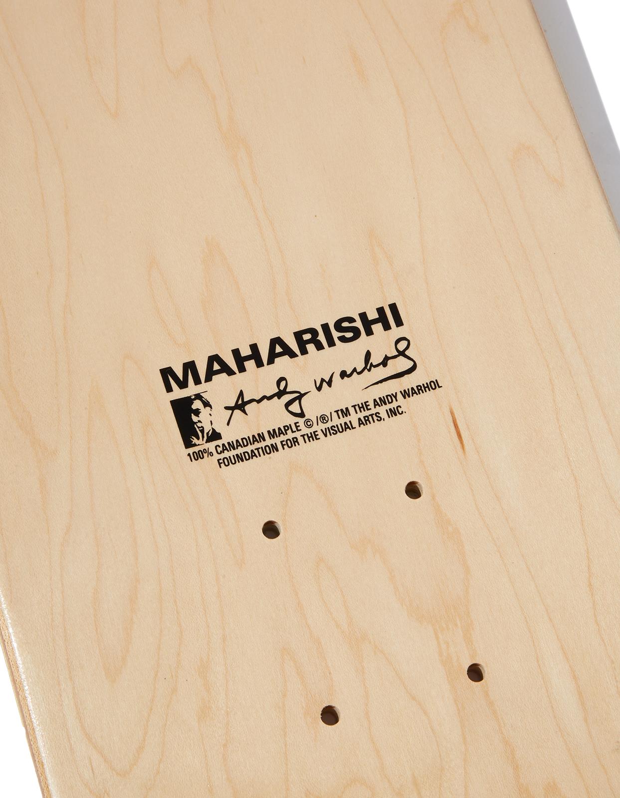 Post-Modern Maharishi x Andy Warhol Maha Warhol Tigerskins Skate Deck, Desert For Sale