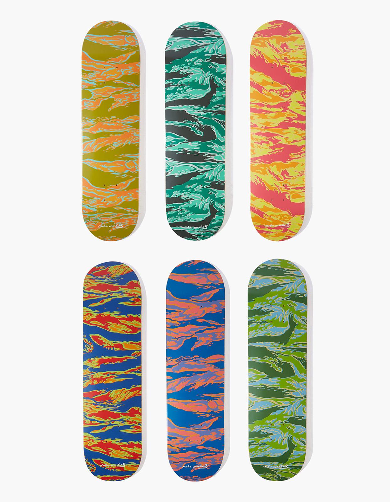 Canadian Maharishi x Andy Warhol Maha Warhol Tigerskins Skate Deck, Desert For Sale