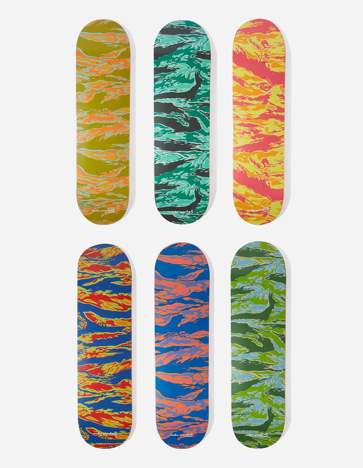 Maharishi x Andy Warhol Maha Warhol Tigerskins Skate Deck, Oasis In New Condition For Sale In London, GB
