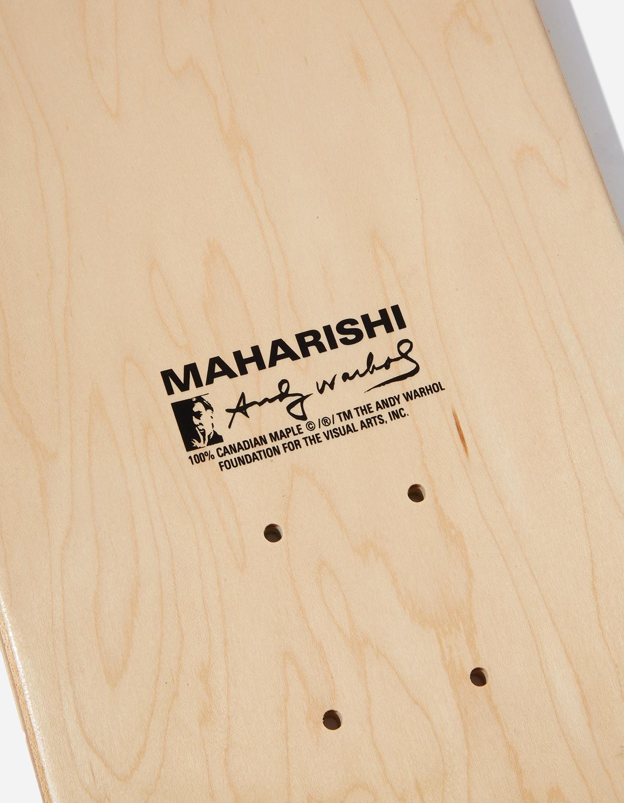 Canadian Maharishi x Andy Warhol Maha Warhol Tigerskins Skate Deck, Woodland For Sale