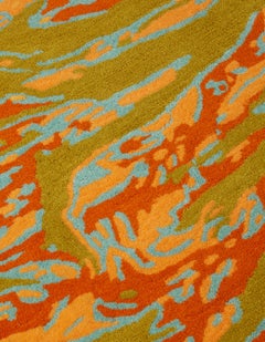 Maharishi x Andy Warhol Maha Warhol Tigerskins Wool Rug, Desert