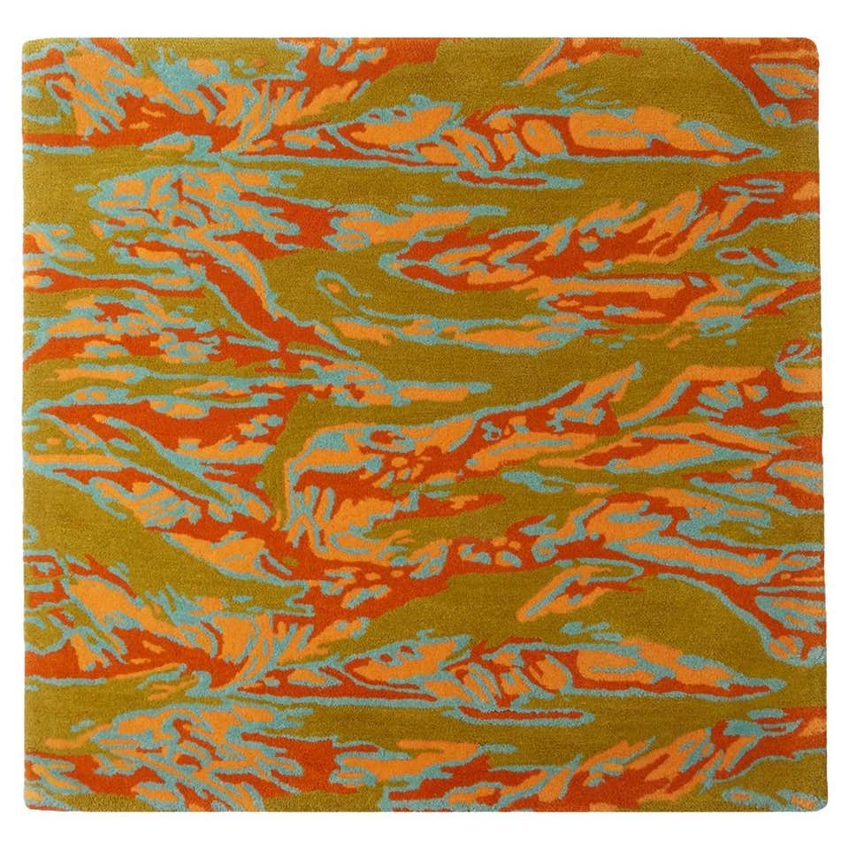 Warhol Rug Maharishi x Andy Warhol DPM Flower Wool Rugs Set For Sale at 1stDibs