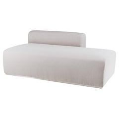 Mahè Left-Arm White Chaise Longue by Angeletti & Ruzza