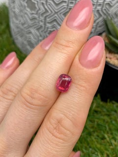 Mahenge, Spinel 3.01Ct VIVID orange-PINK gemstone, Tanzania, GFCO