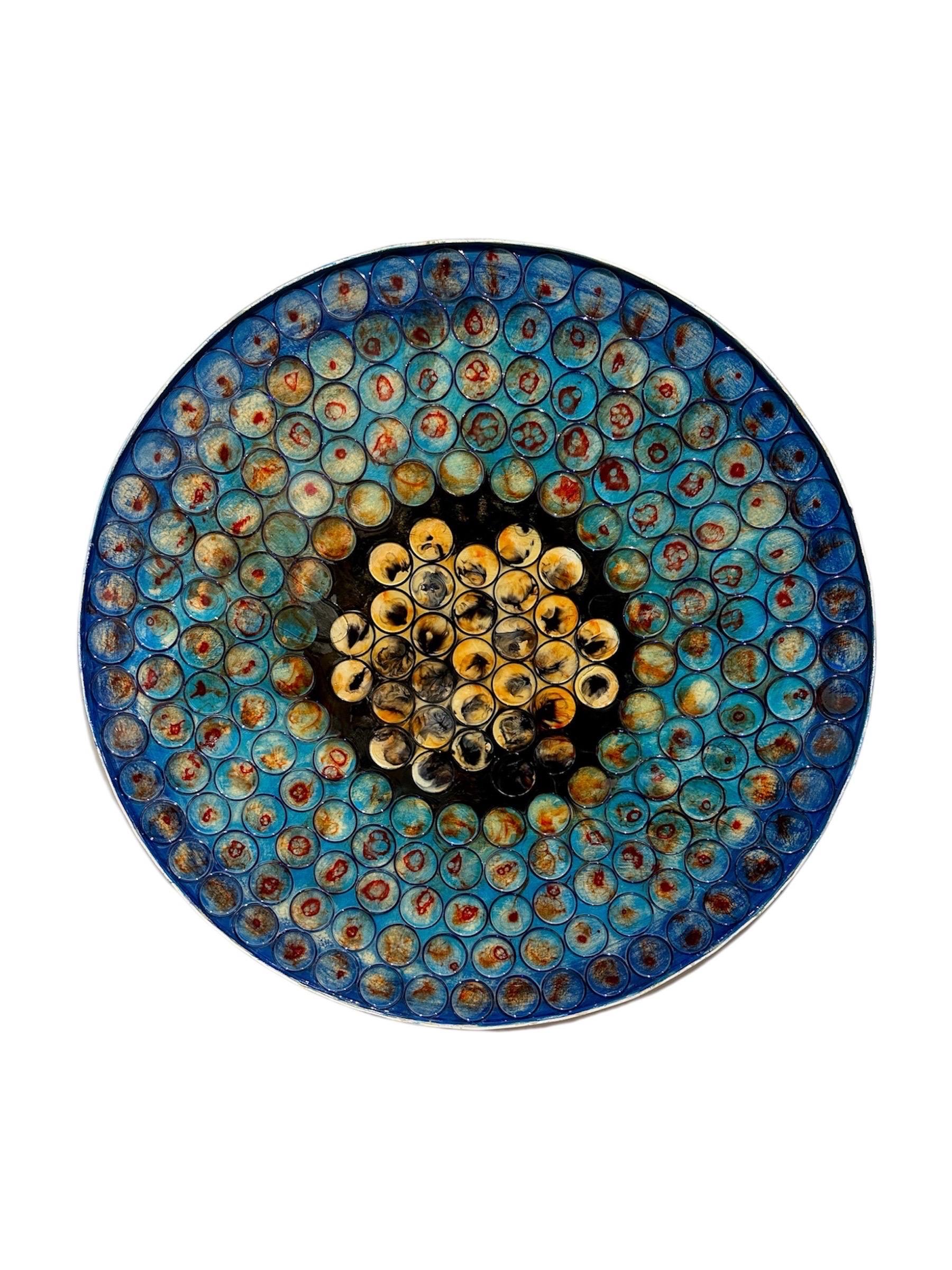 Scultura astratta da parete - Abstract Painting Grigio di Mahesh Sharma