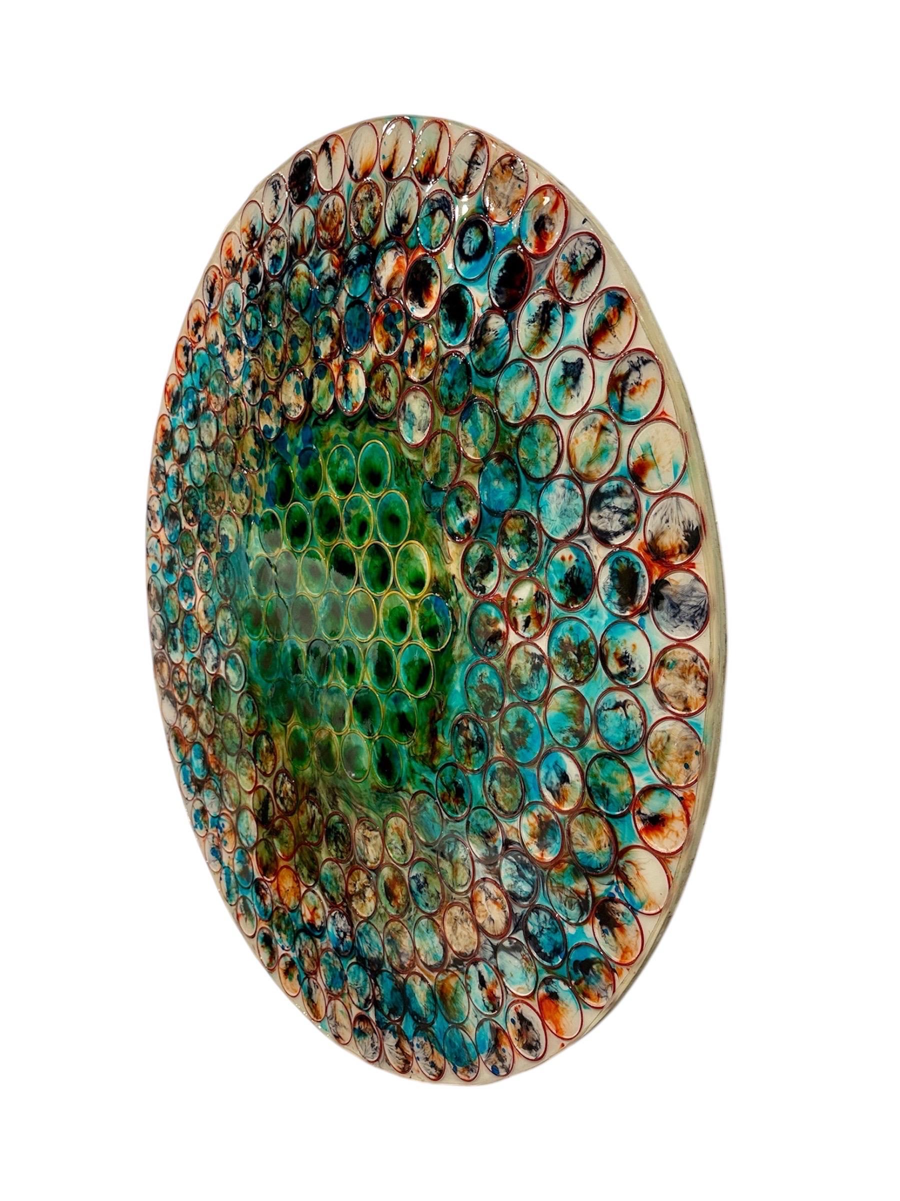 Scultura da parete contemporanea - Abstract Painting Nero di Mahesh Sharma