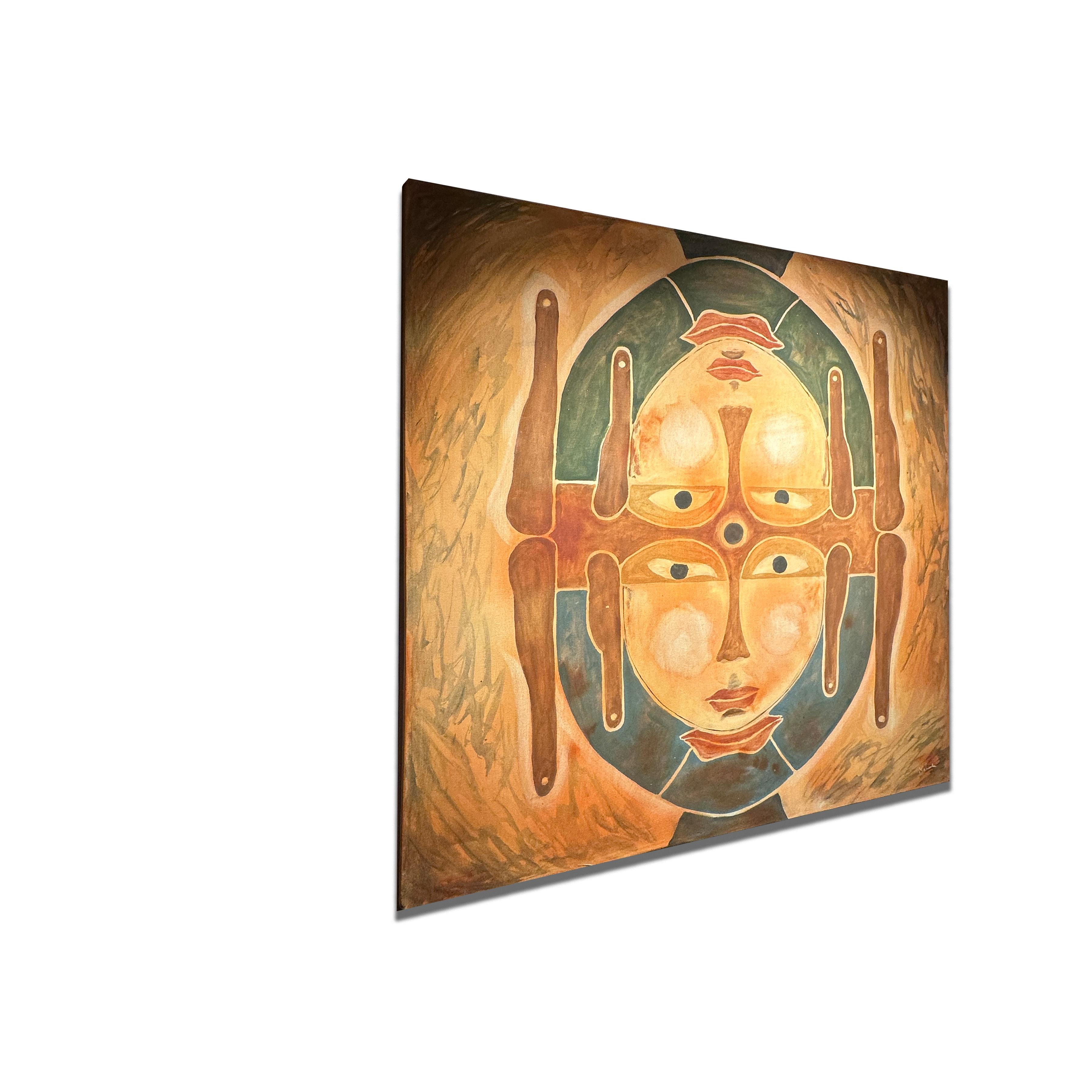 Nar-Nari (Male – weibliche) – Painting von Mahesh Sharma