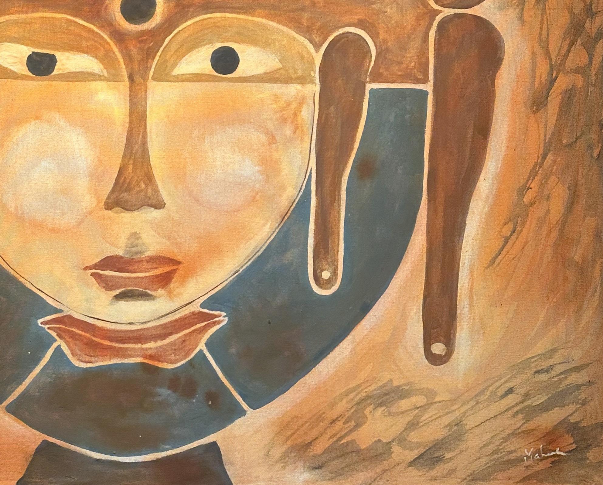 Nar-Nari (Male – weibliche) (Abstrakter Expressionismus), Painting, von Mahesh Sharma