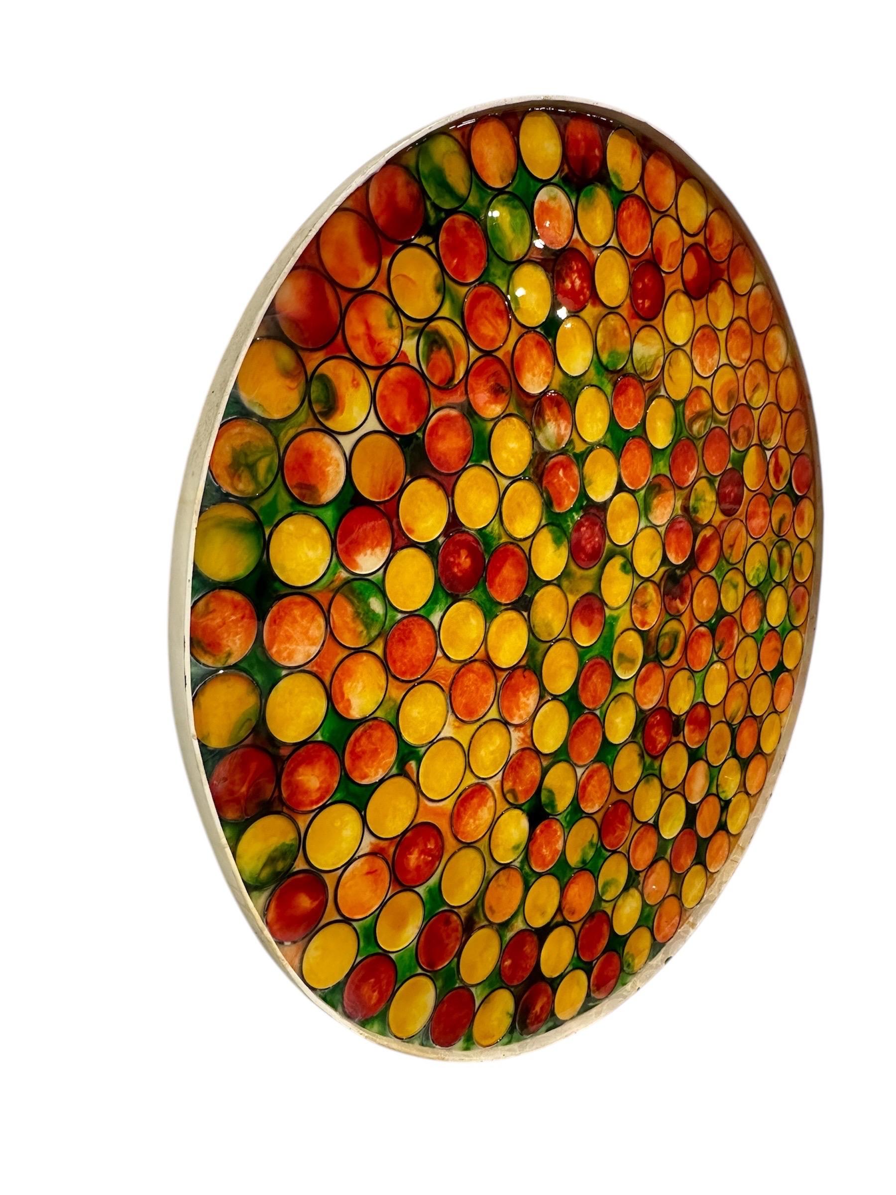Scultura da parete astratta estiva - Painting Astrattismo geometrico di Mahesh Sharma