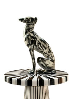 Abstract Dog sculpture