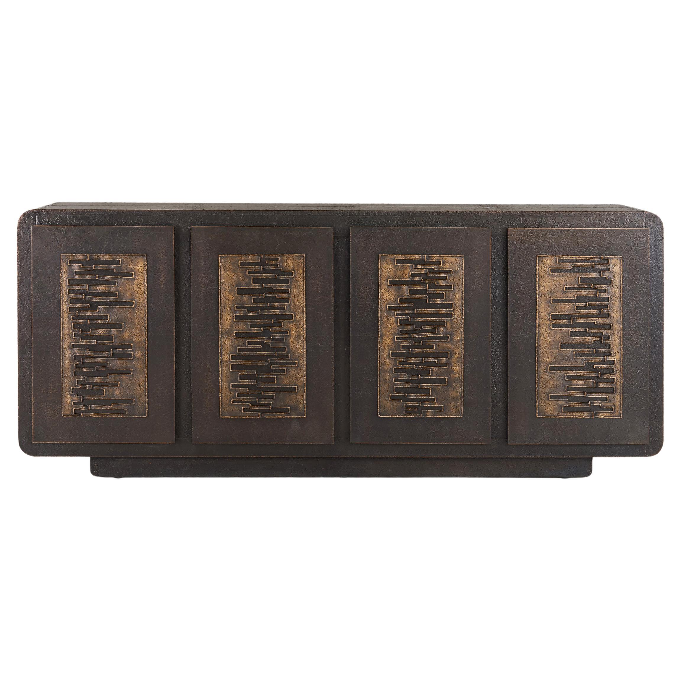 Maheshwar Cabinet in Brass, Viya by Vikram Goyal