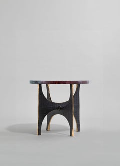 Maheshwar Side Table Small in Semi Precious Overlay Top, Viya by Vikram Goyal